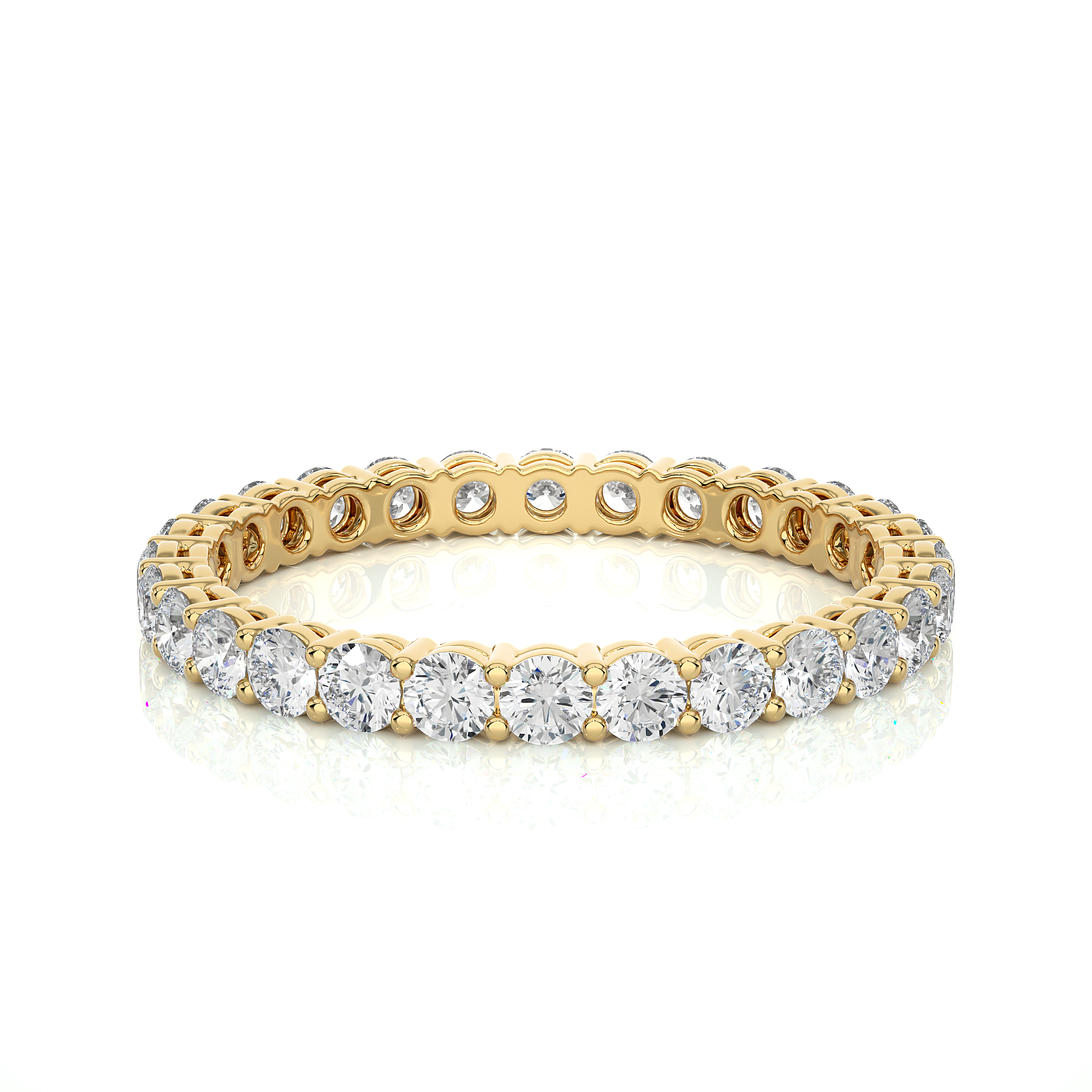 Classic Round Cut Lab Grown Diamond Eternity Band