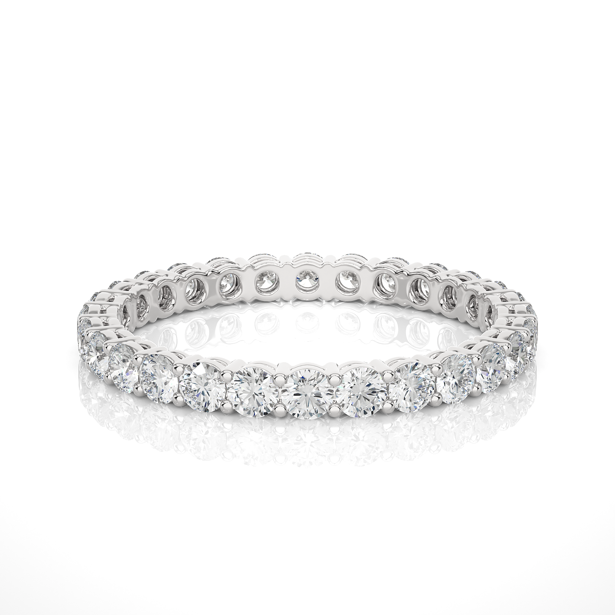 Classic Round Cut Lab Grown Diamond Eternity Band