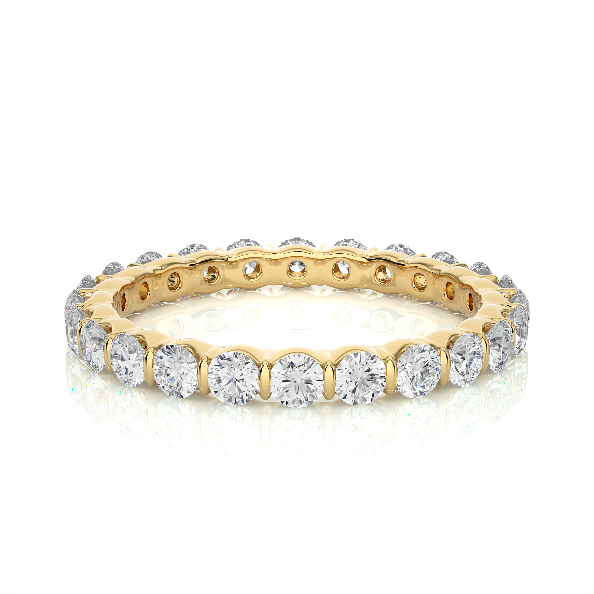 Shared Prong Lab Grown Diamond Eternity Ring