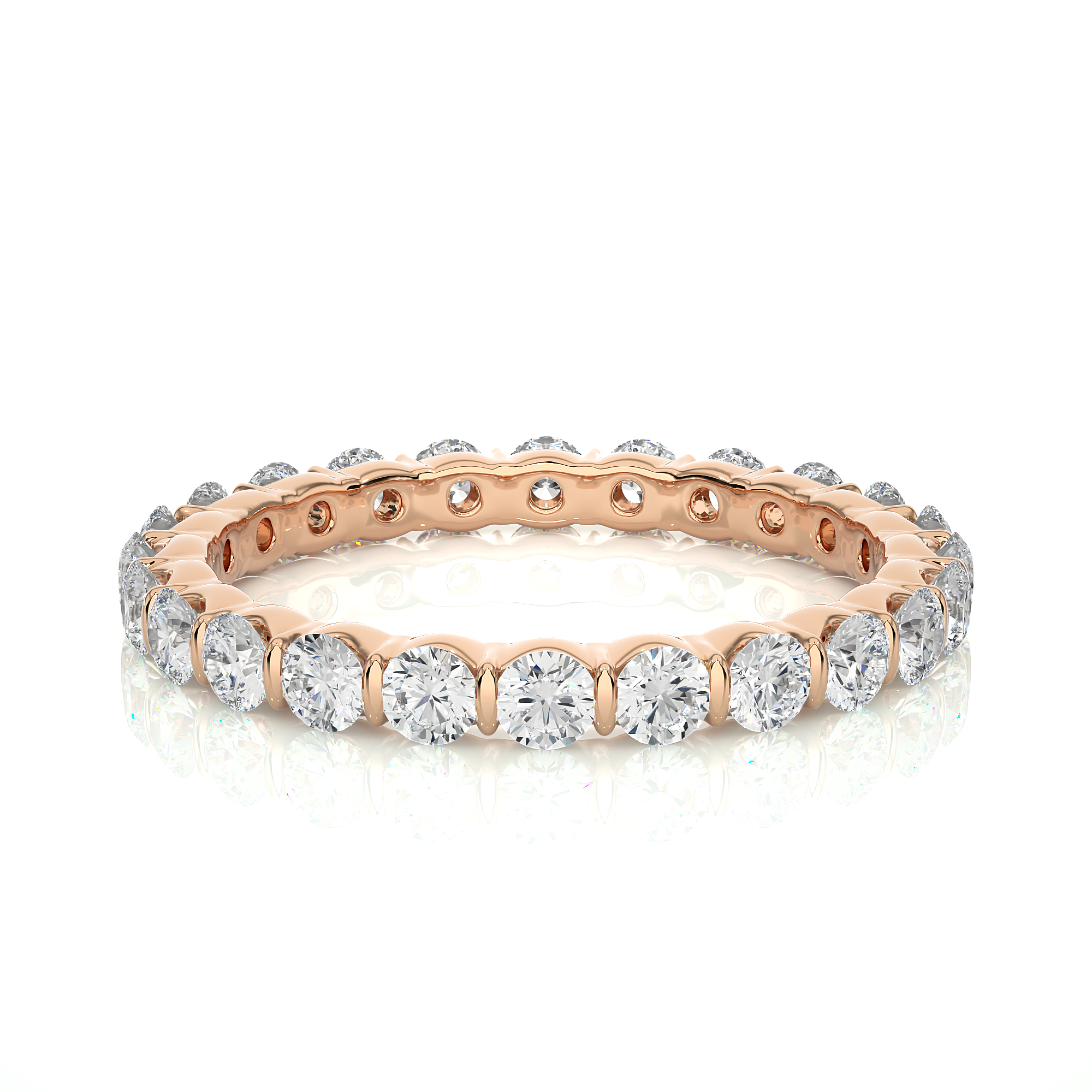 Shared Prong Lab Grown Diamond Eternity Ring