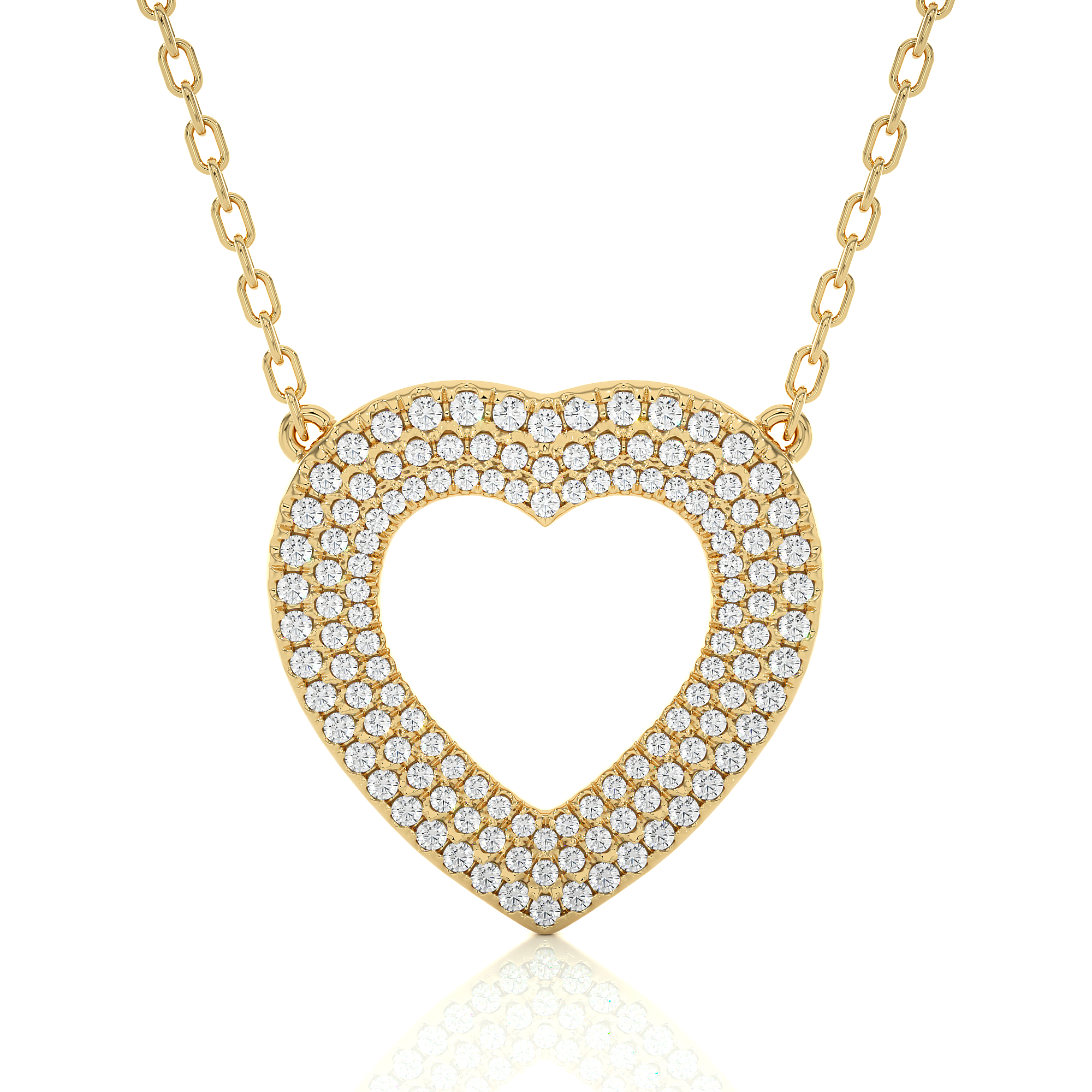 Heart-Shaped Lab Grown Diamond Pendant