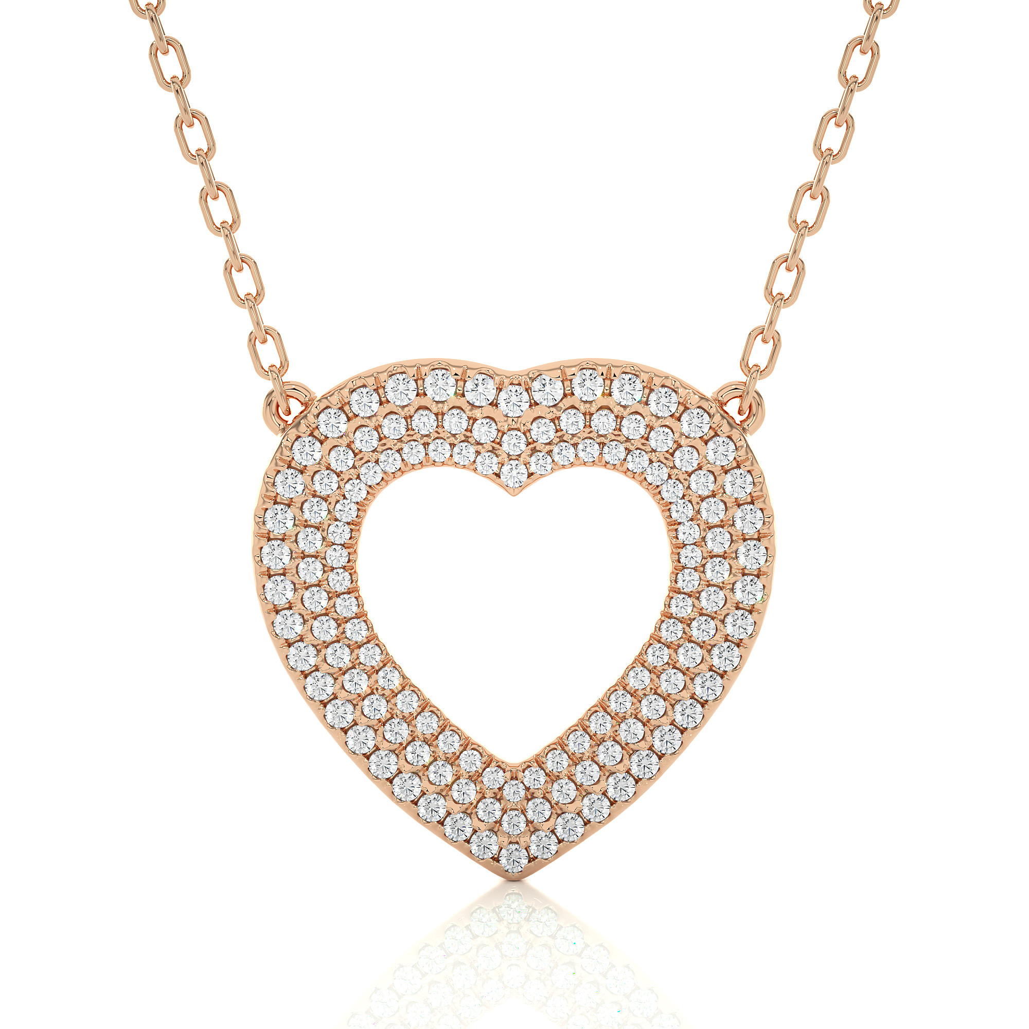 Heart-Shaped Lab Grown Diamond Pendant