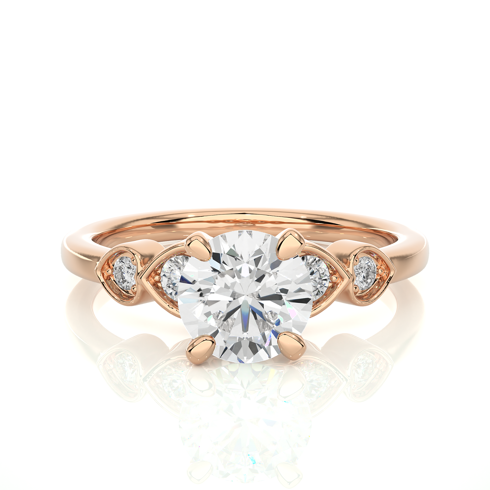 Round Cut Diamond Engagement Ring