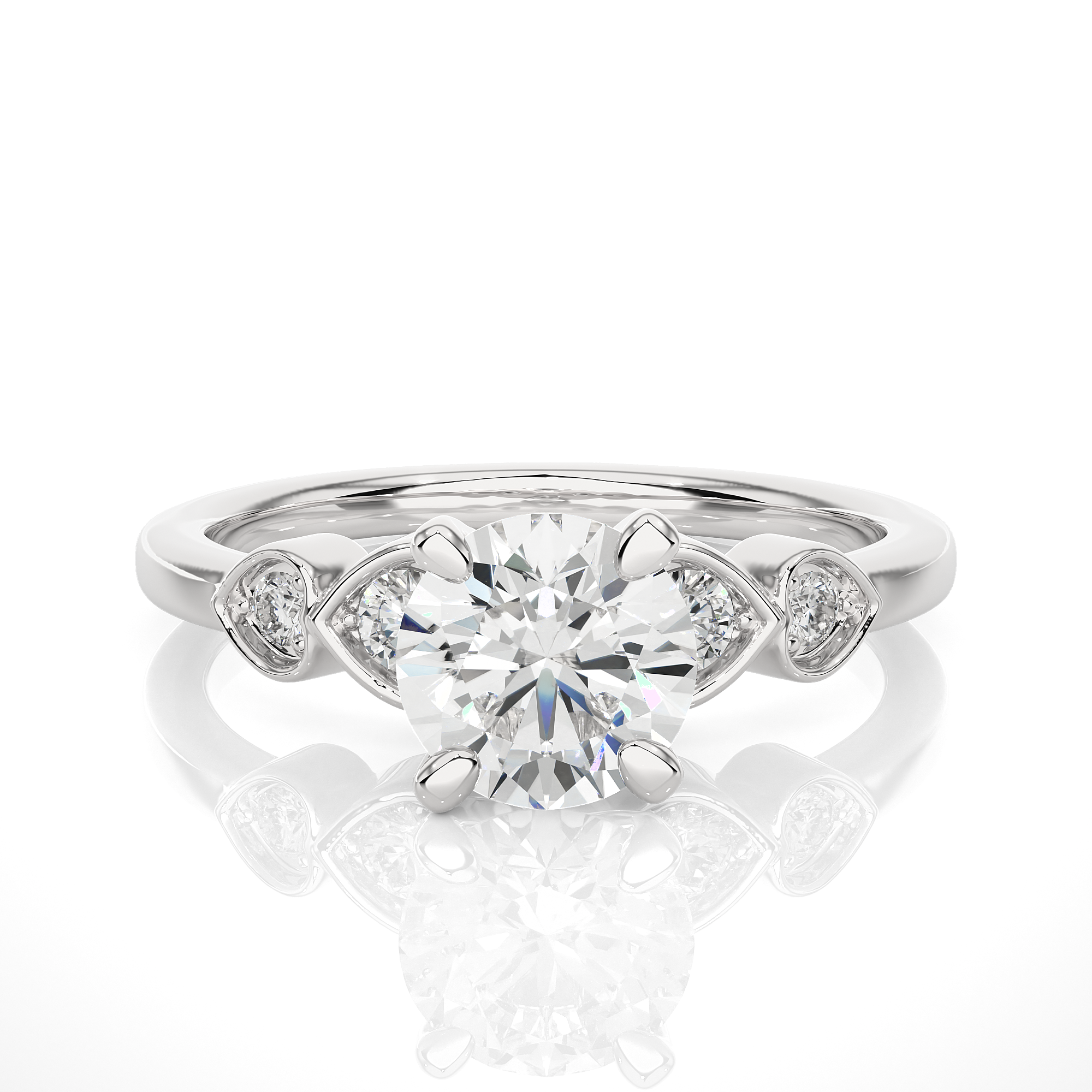 Round Cut Diamond Engagement Ring