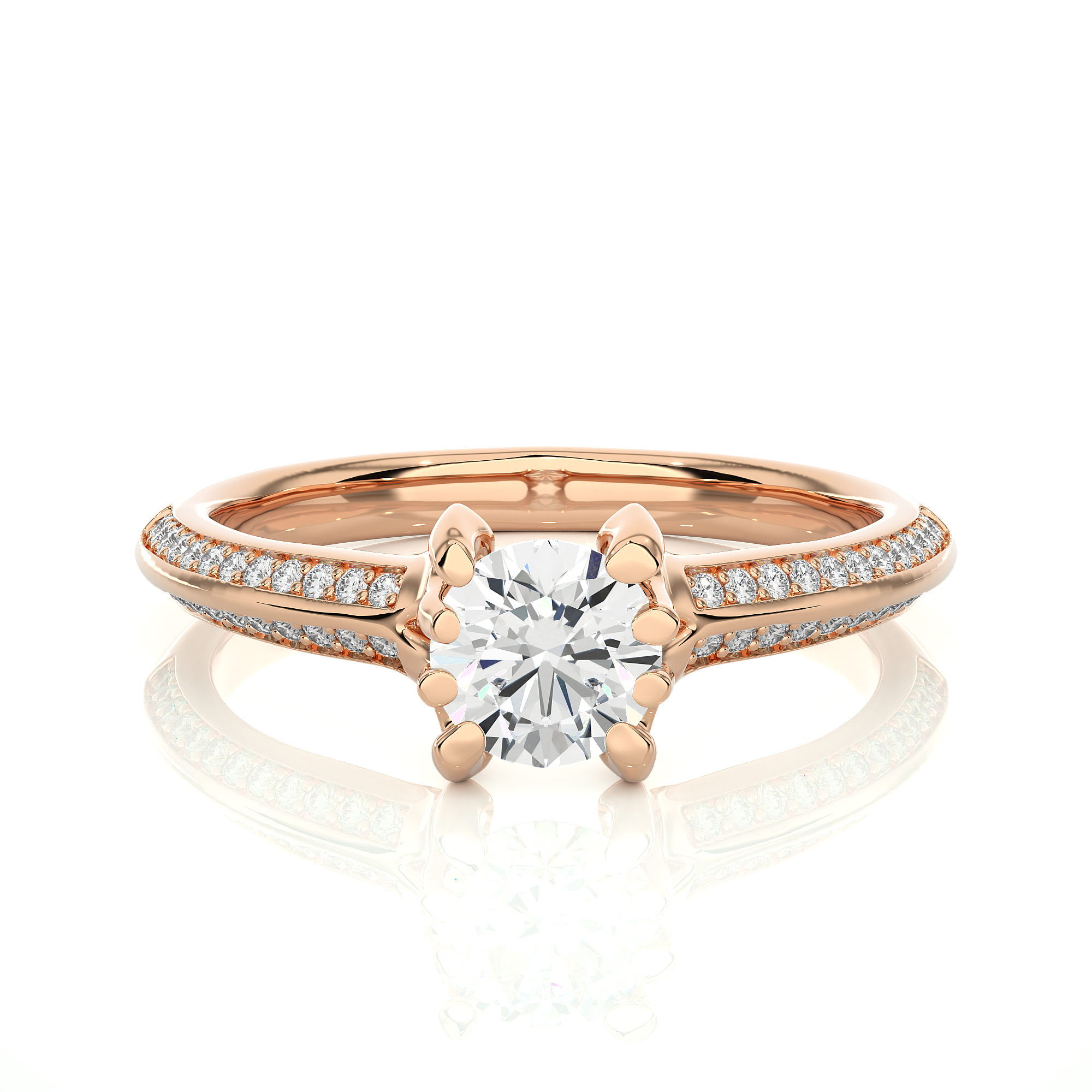 Round Diamond Solitaire Engagement Ring