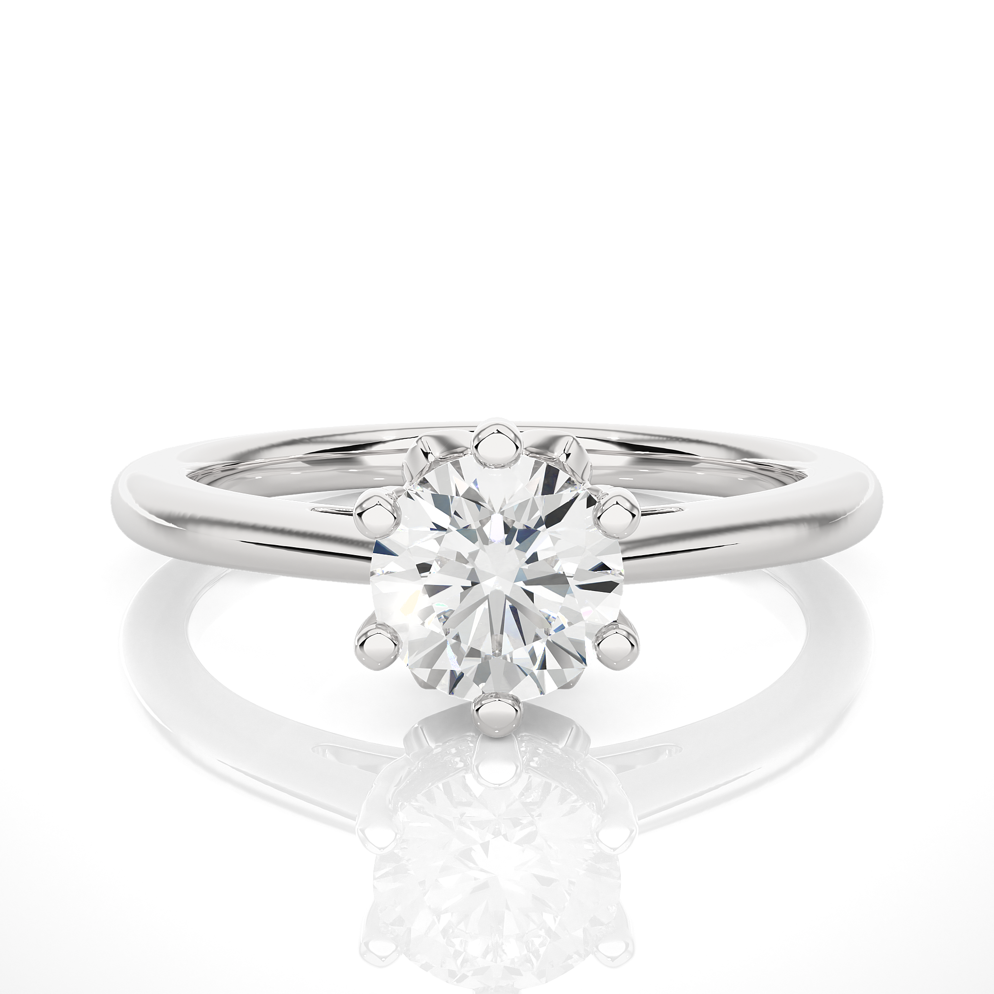 Round Solitaire Diamond Ring