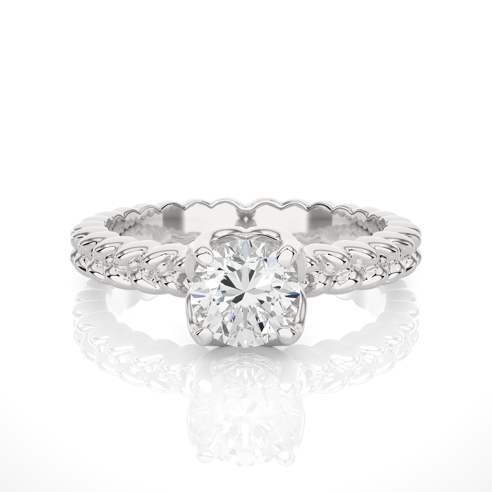 Round Cut Diamond Solitaire Ring