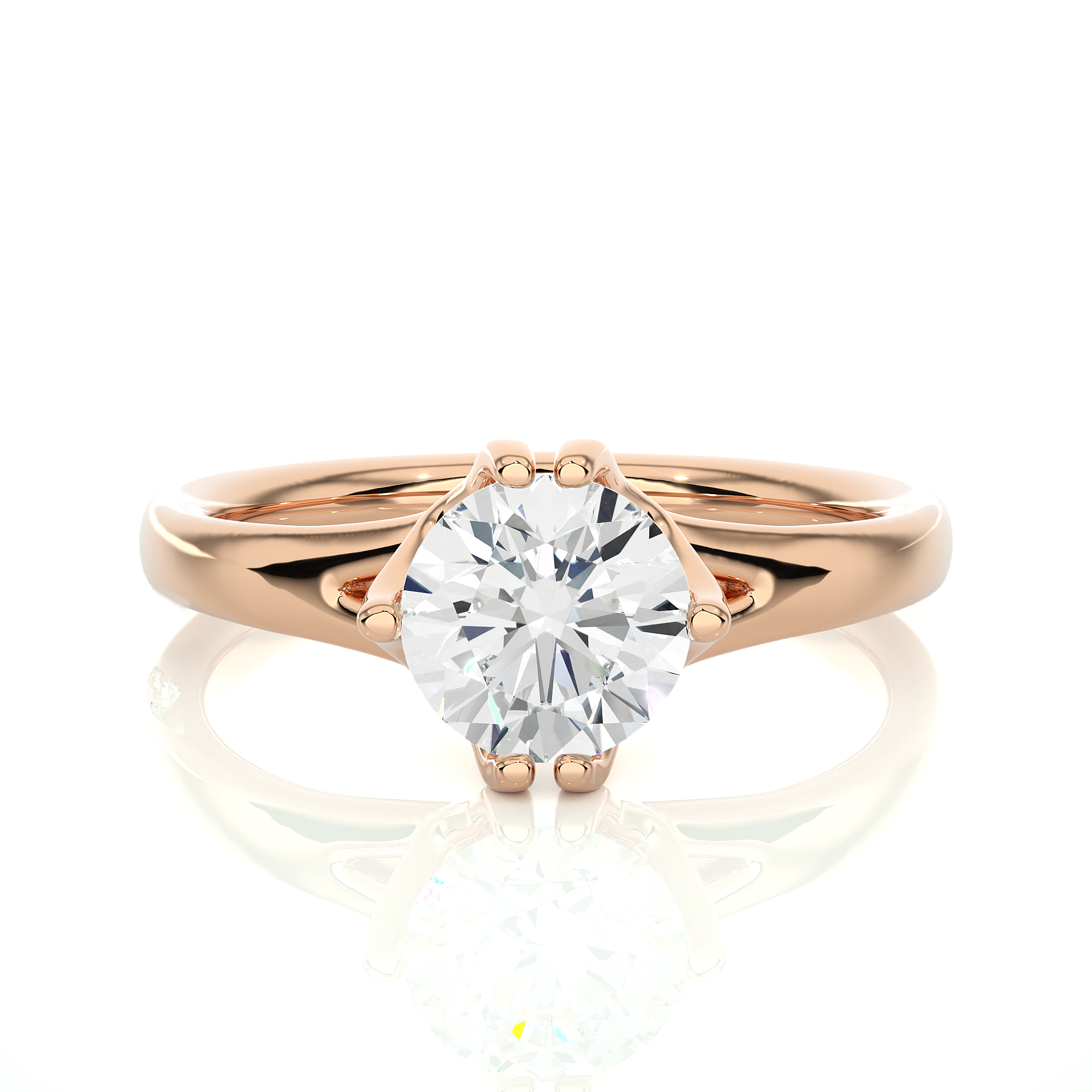 Classic Solitaire Diamond Engagement Ring