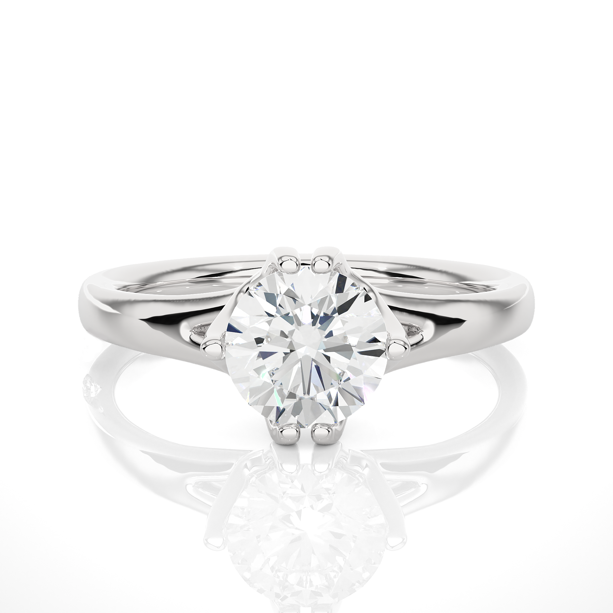 Classic Solitaire Diamond Engagement Ring