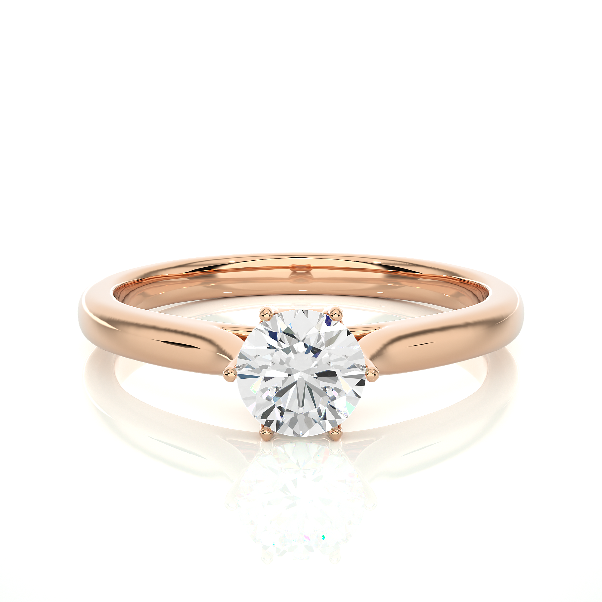 6-Prong Diamond Solitaire Engagement Ring