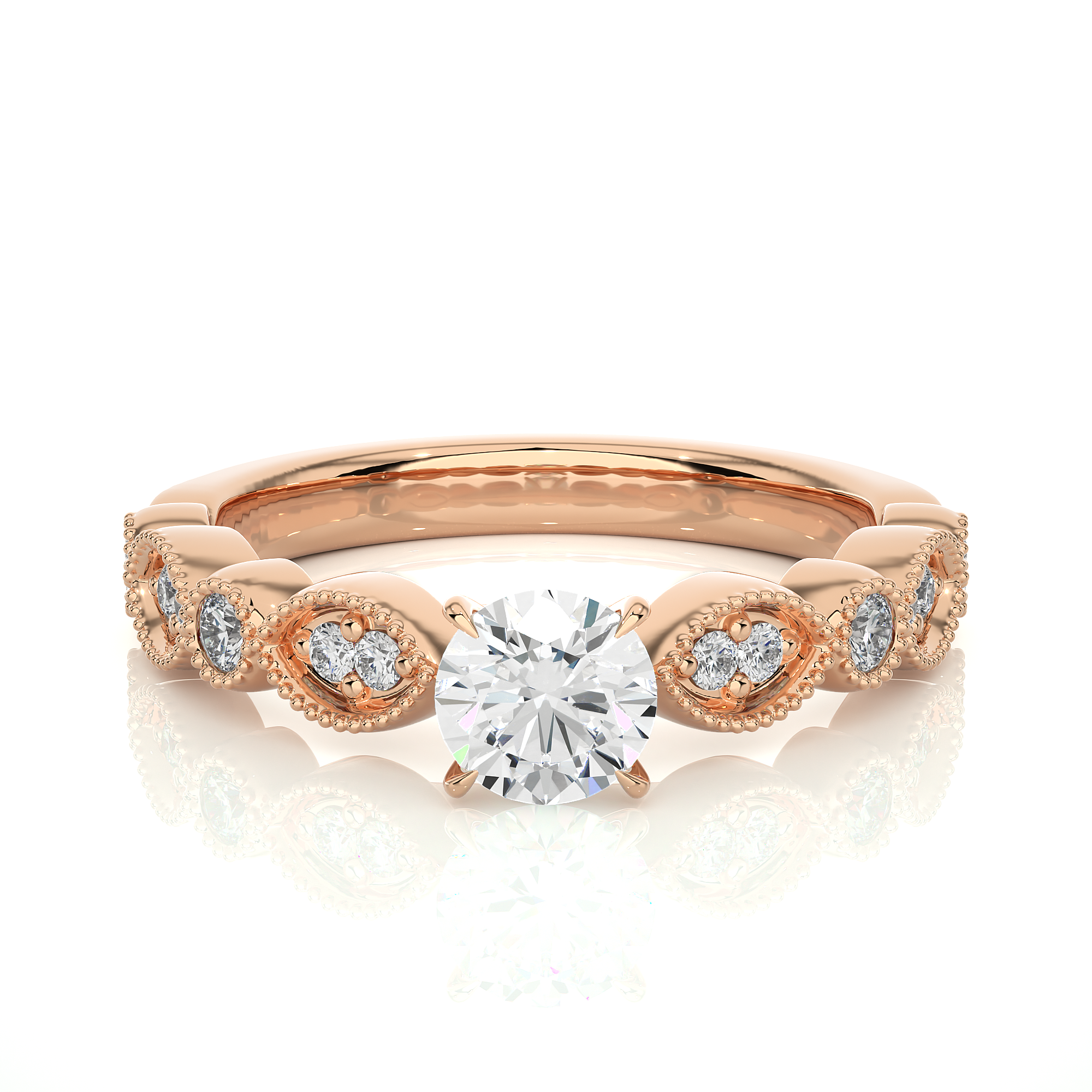 Vintage-Inspired Diamond Solitaire Ring