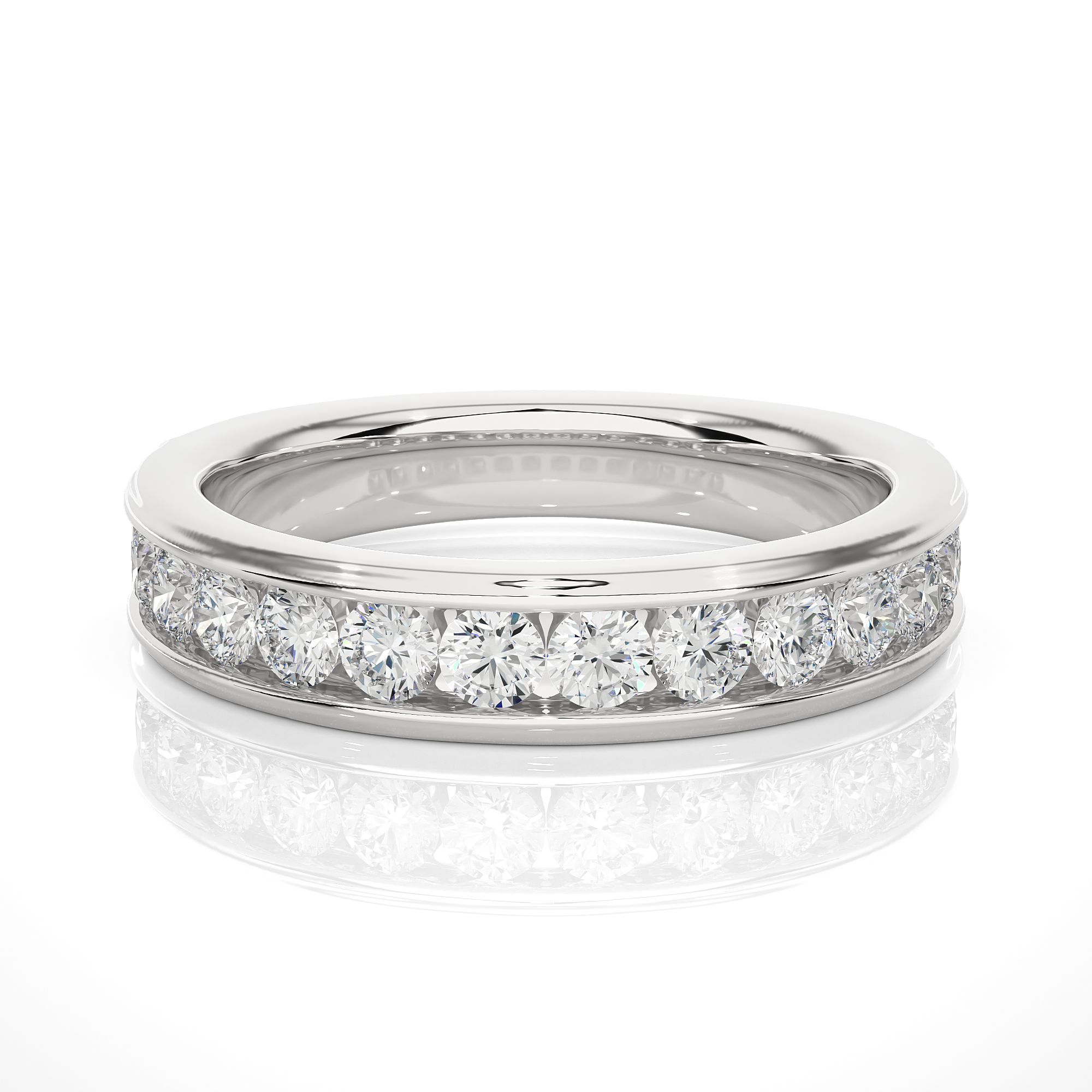 Channel-Set Round Diamond Eternity Band