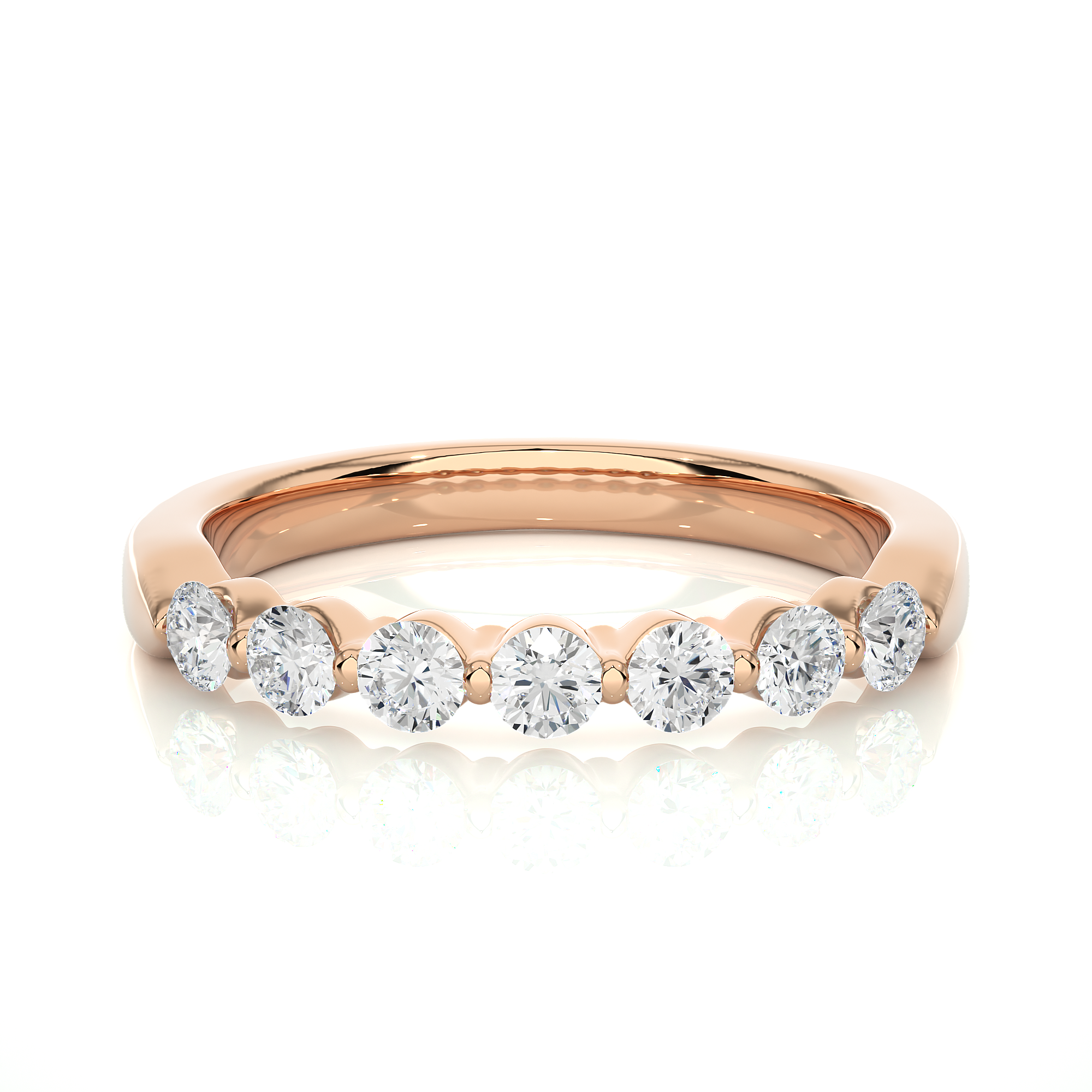 Half-Eternity Diamond Wedding Ring 
