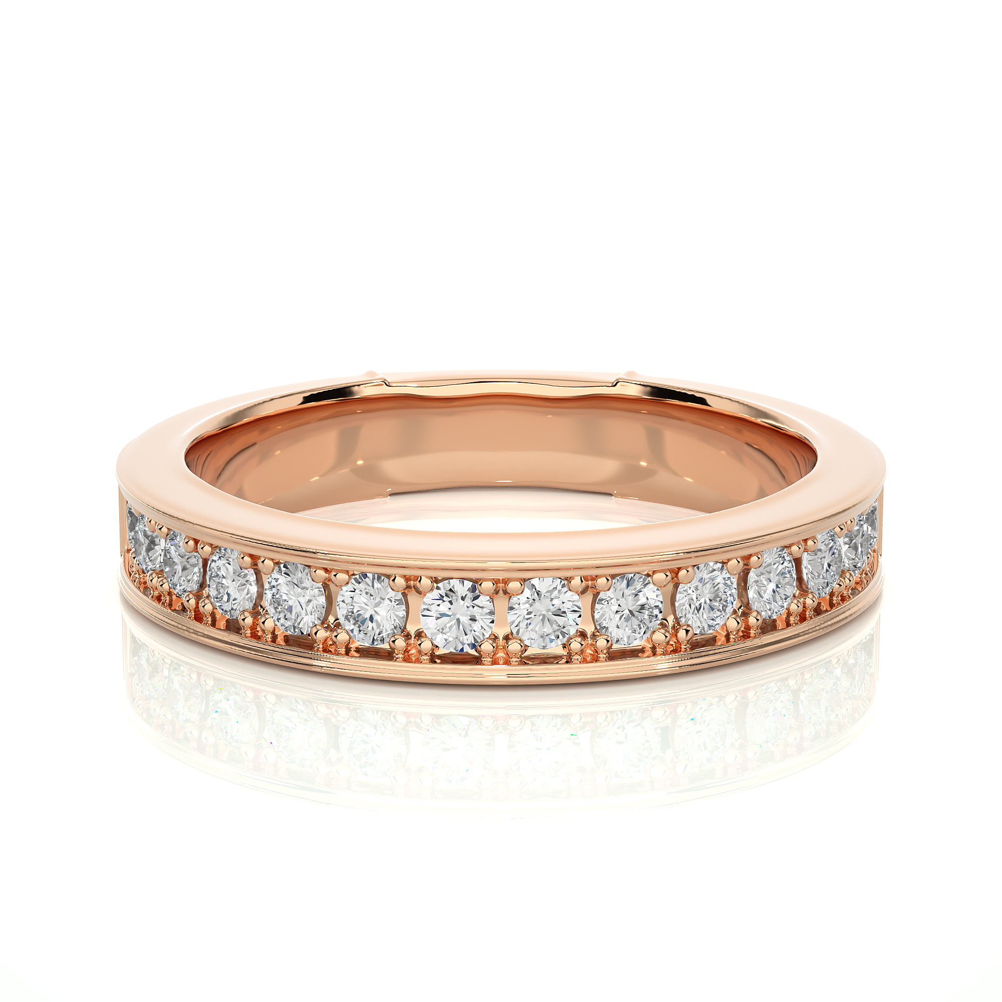 Channel Set Diamond Wedding Ring