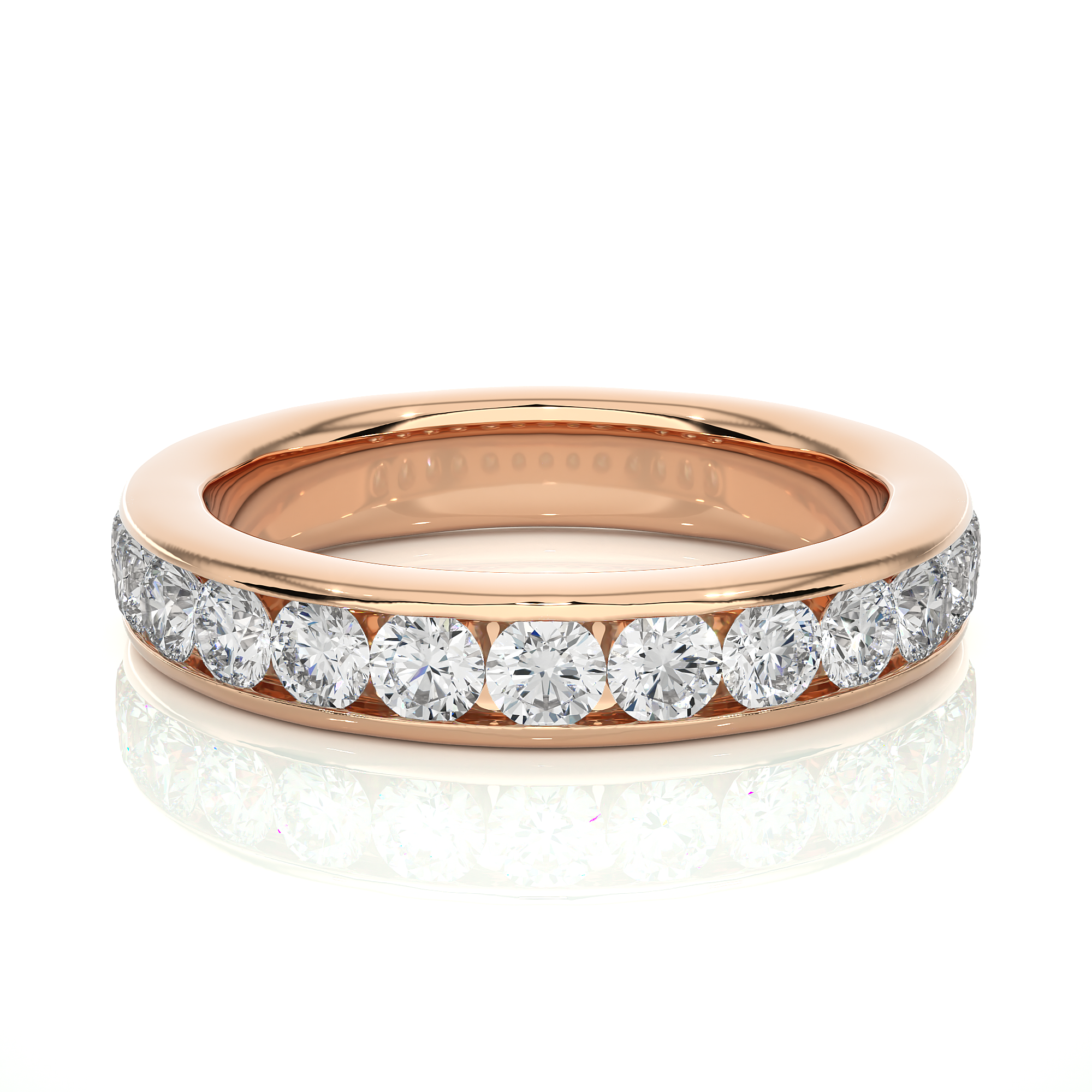 Half Eternity Diamond Wedding Band