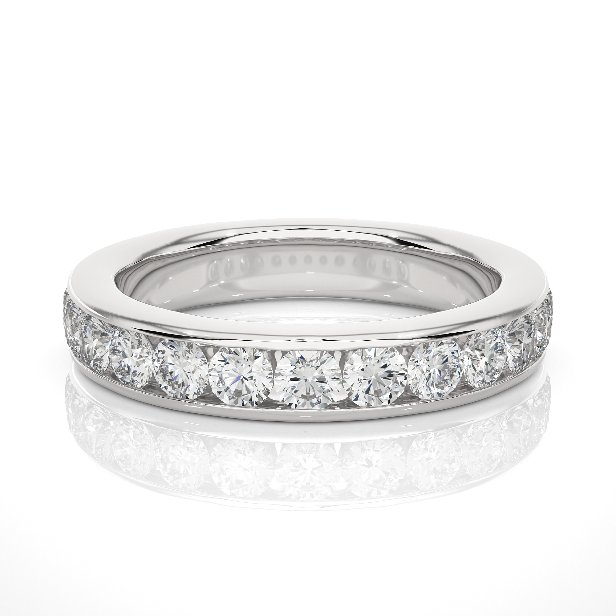 Half Eternity Diamond Wedding Band