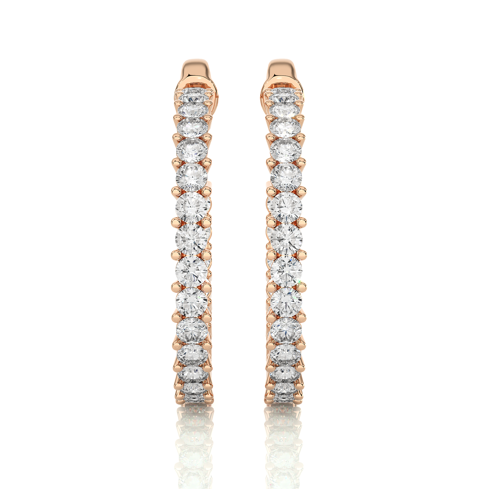 Inside-Out Diamond Hoop Earrings
