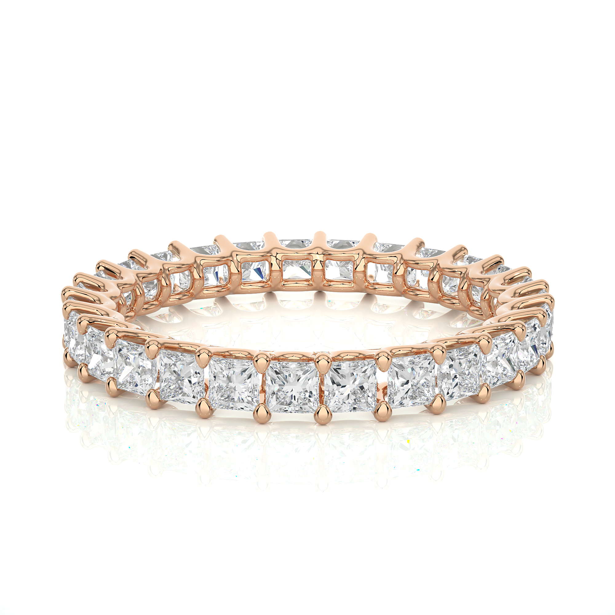 Princess-Cut Diamond Eternity Band