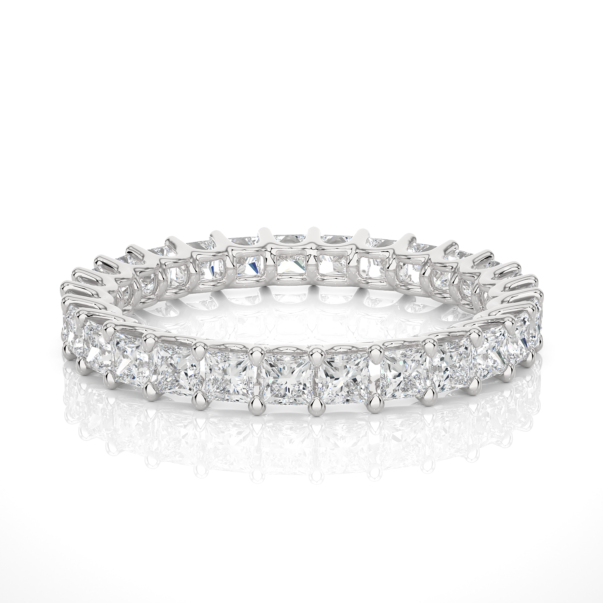 Princess-Cut Diamond Eternity Band