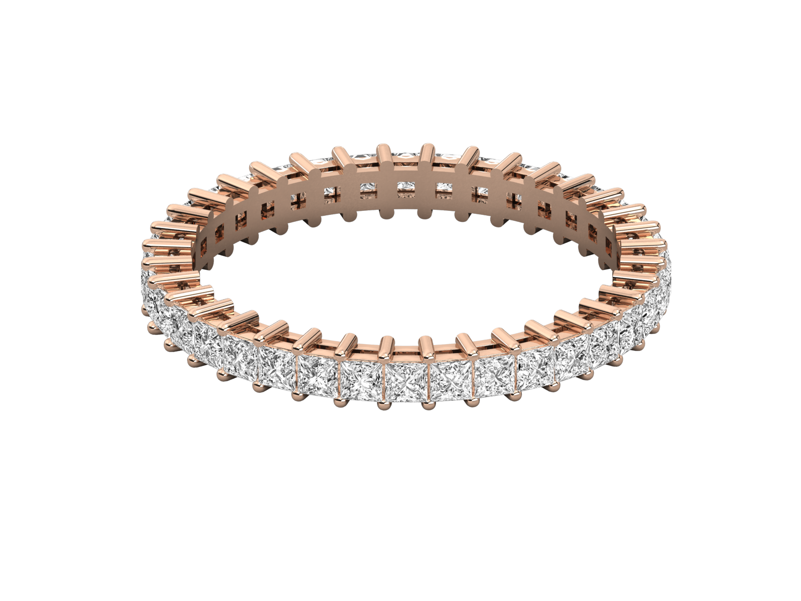Princess-Cut Diamond Eternity Band