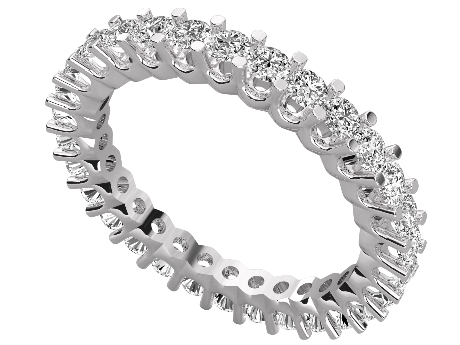Round-Cut Diamond Eternity Band