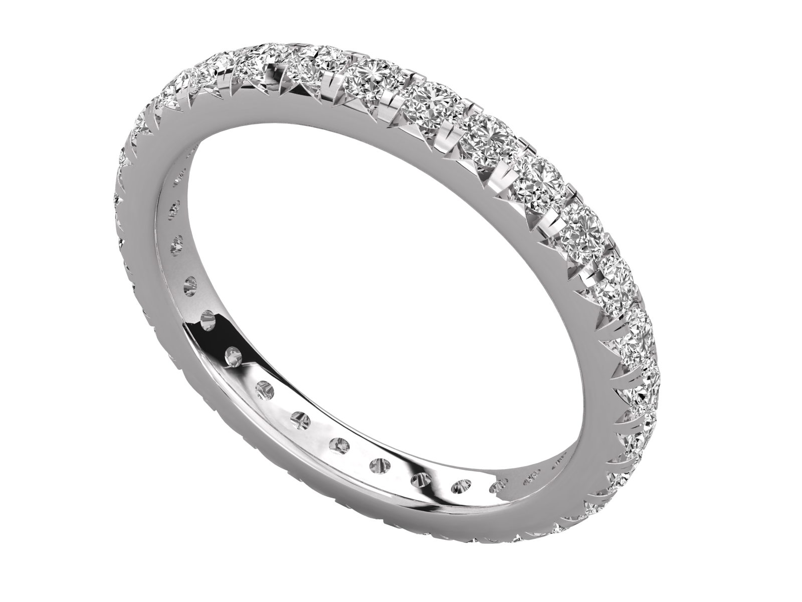 Round Diamond Eternity Band 