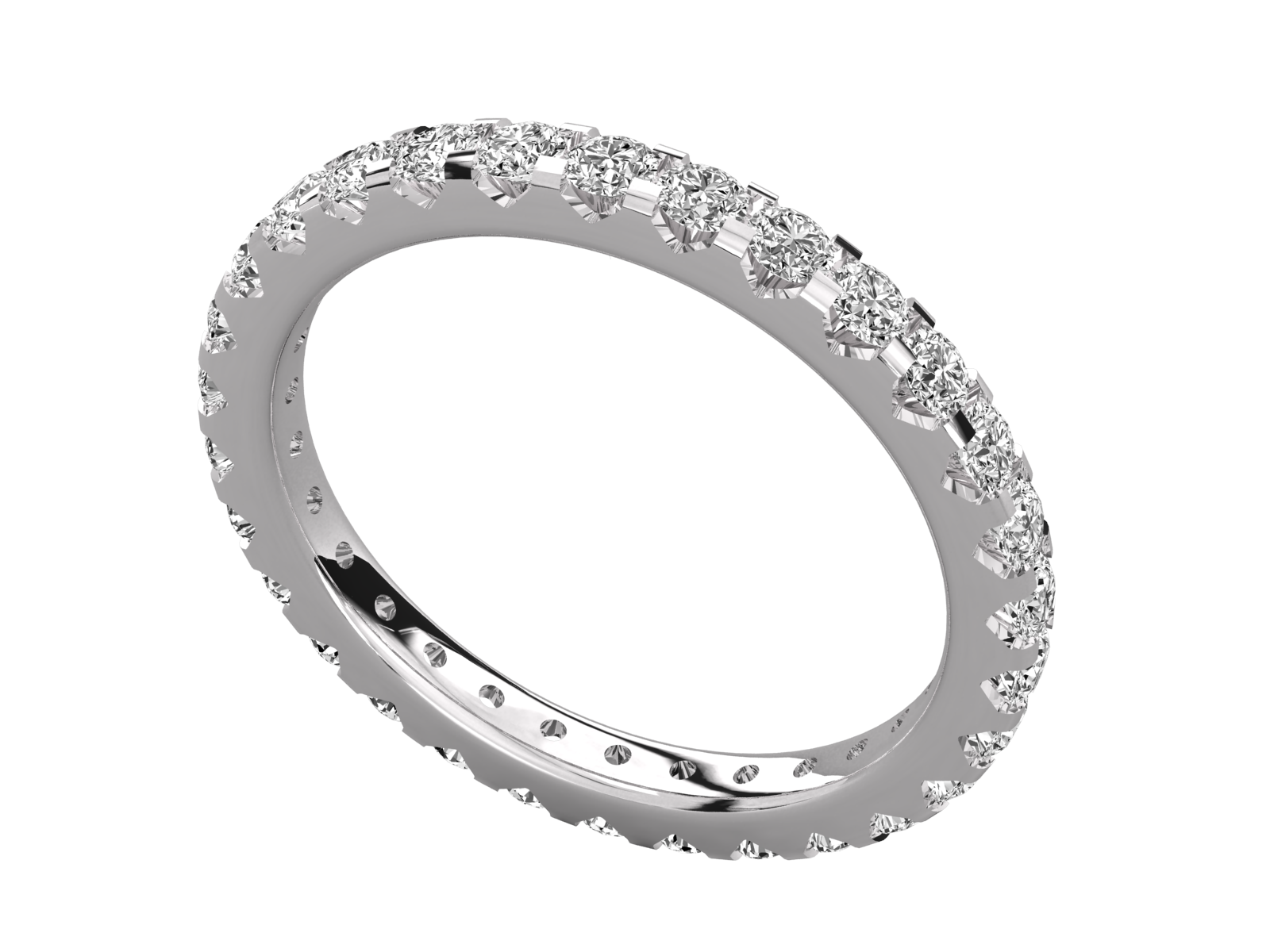 Round Diamond Eternity Band