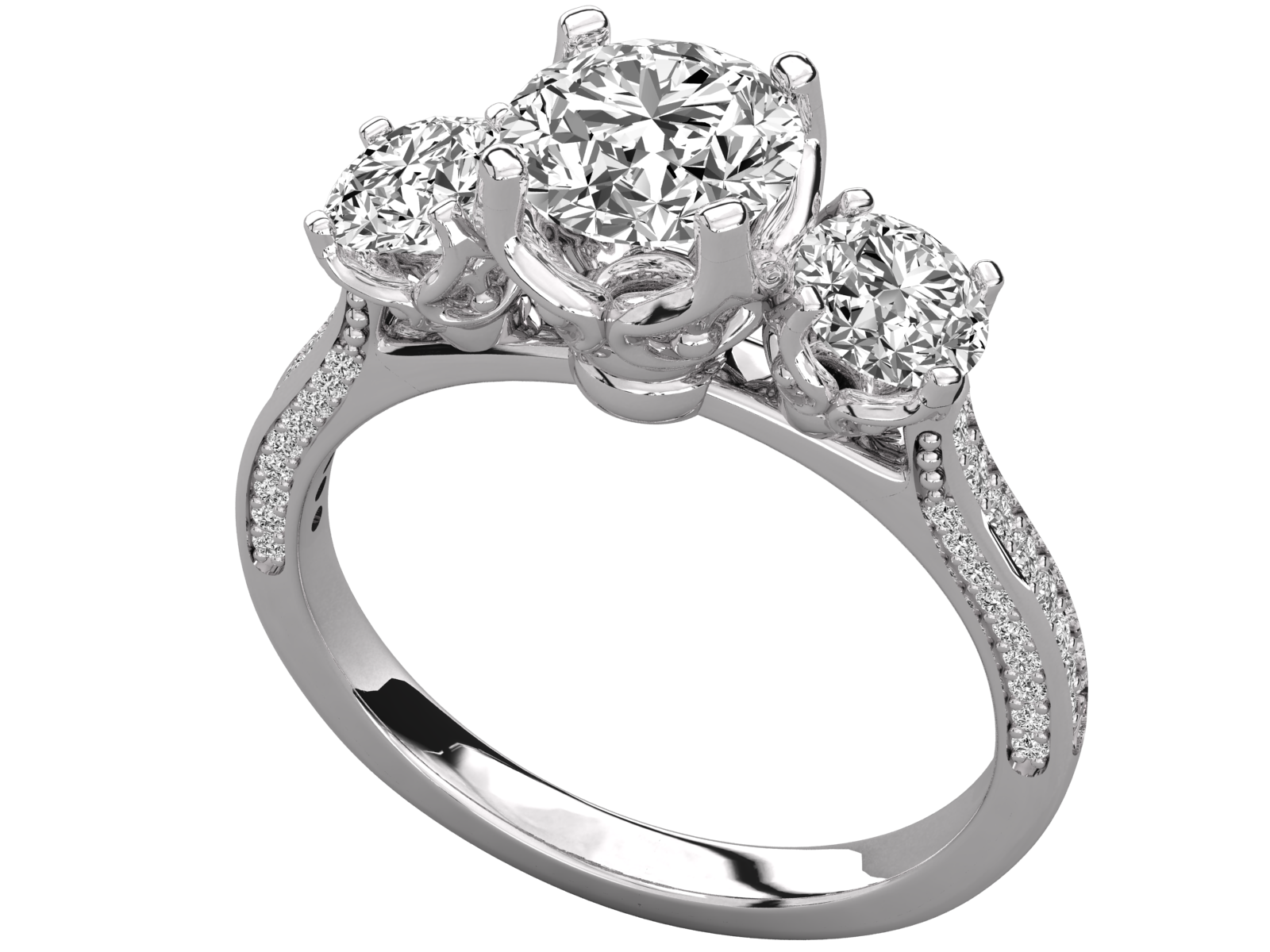 Trinity Sparkle Diamond Ring