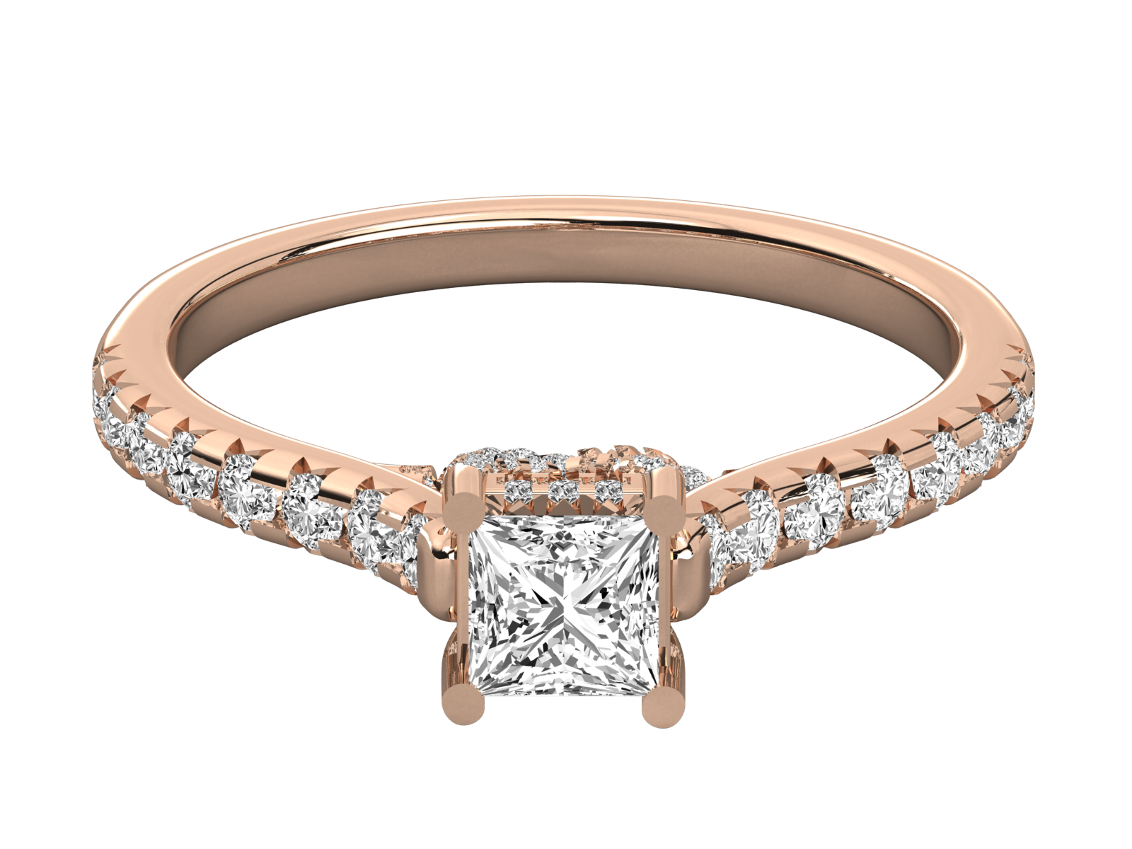 Princess Cut Diamond Engagement Ring 