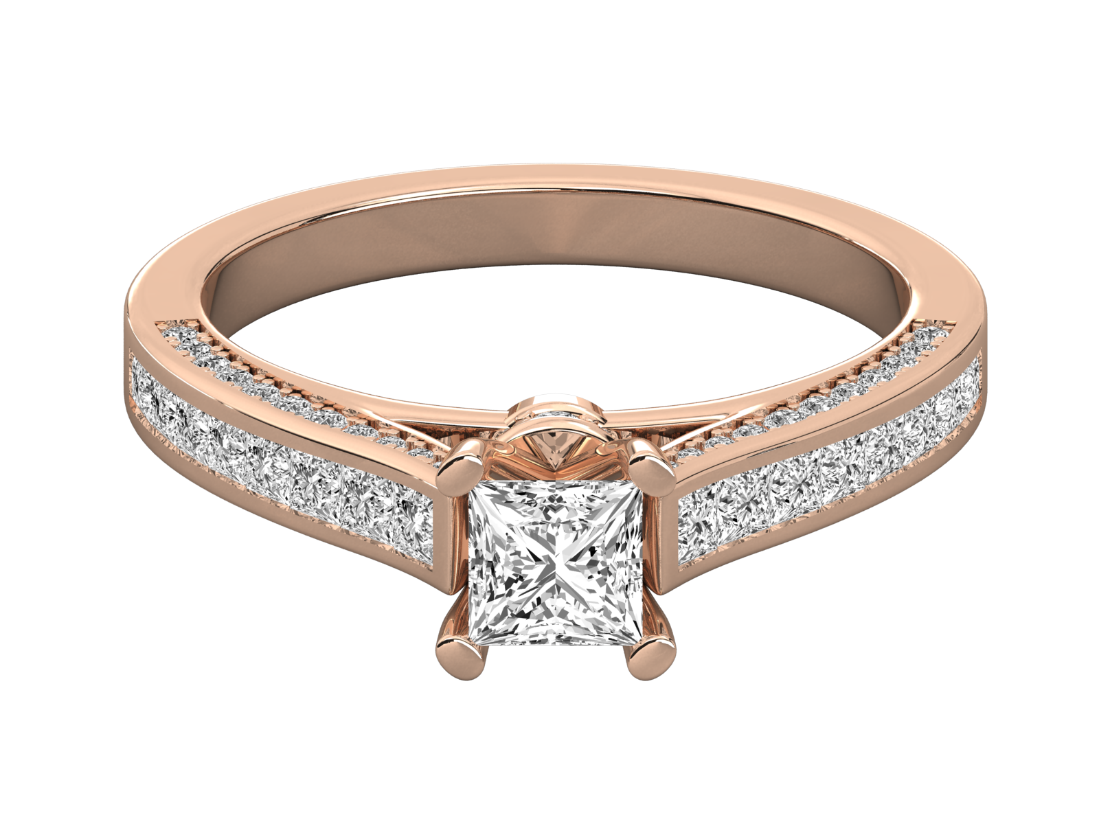Princess Cut Diamond Engagement Ring