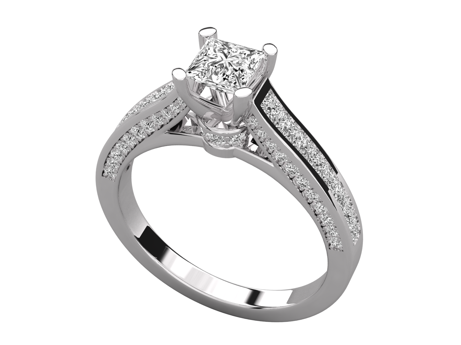 Princess Cut Diamond Engagement Ring