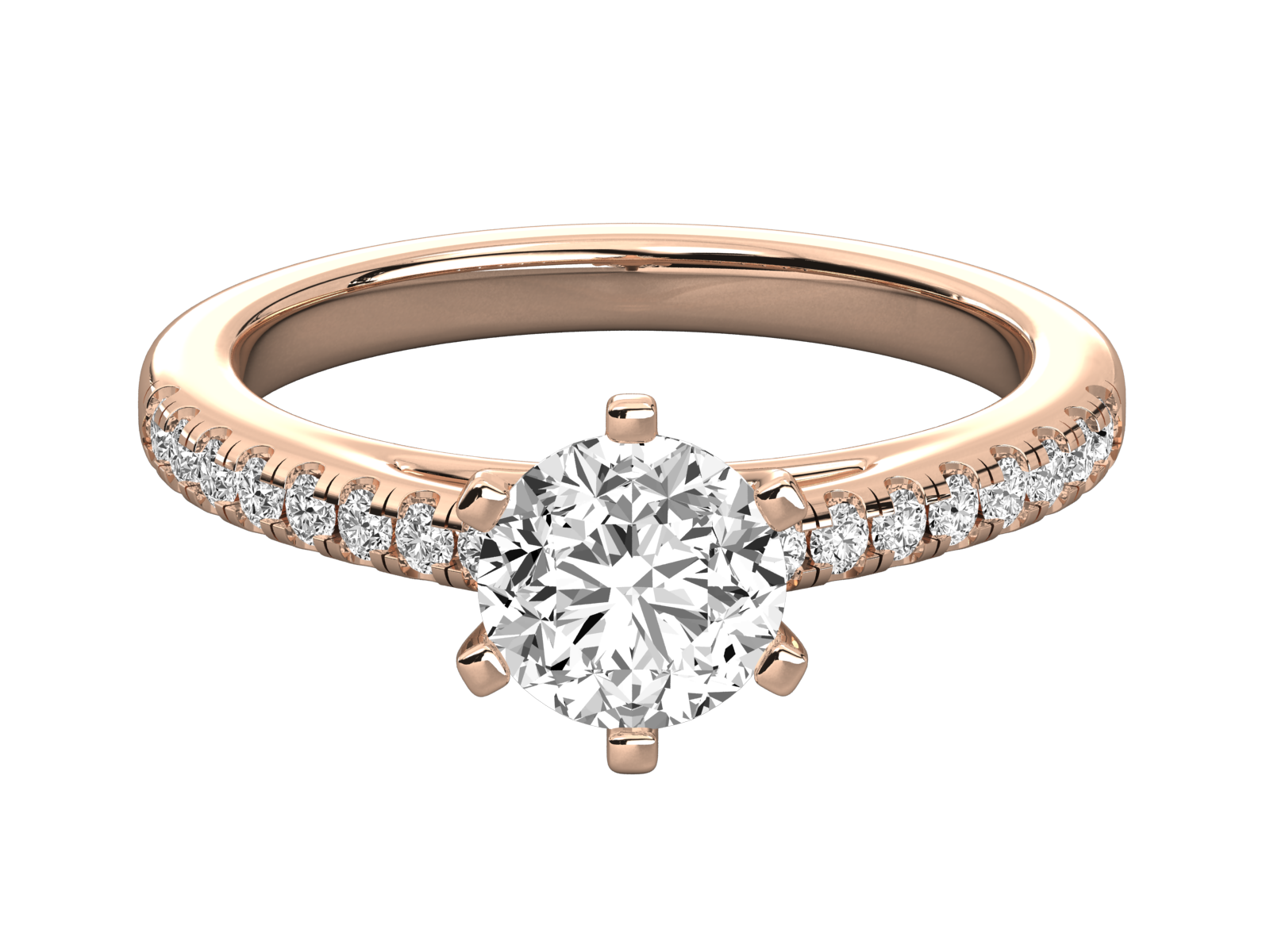 Classic Solitaire Diamond Engagement Ring