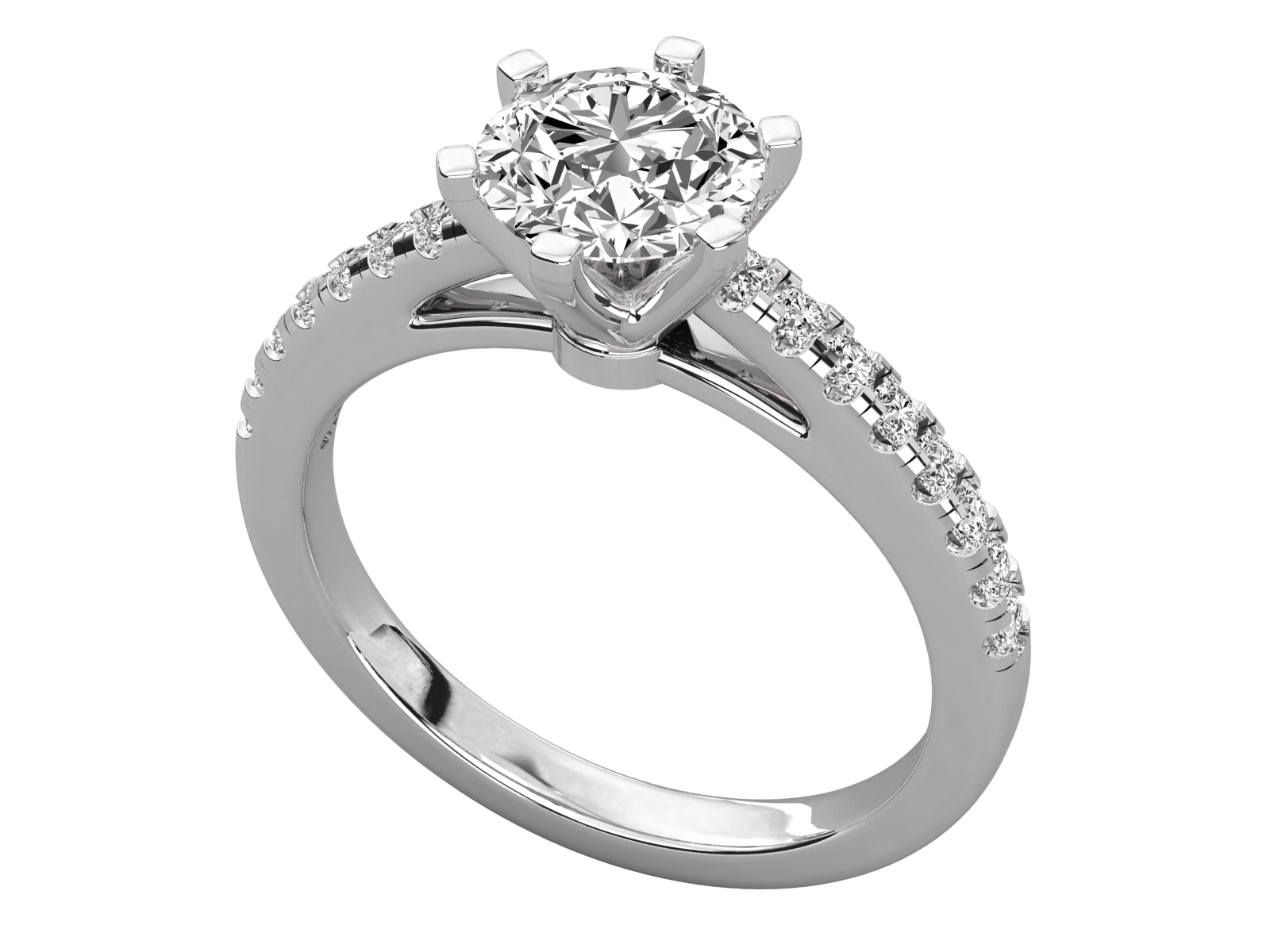 Classic Solitaire Diamond Engagement Ring