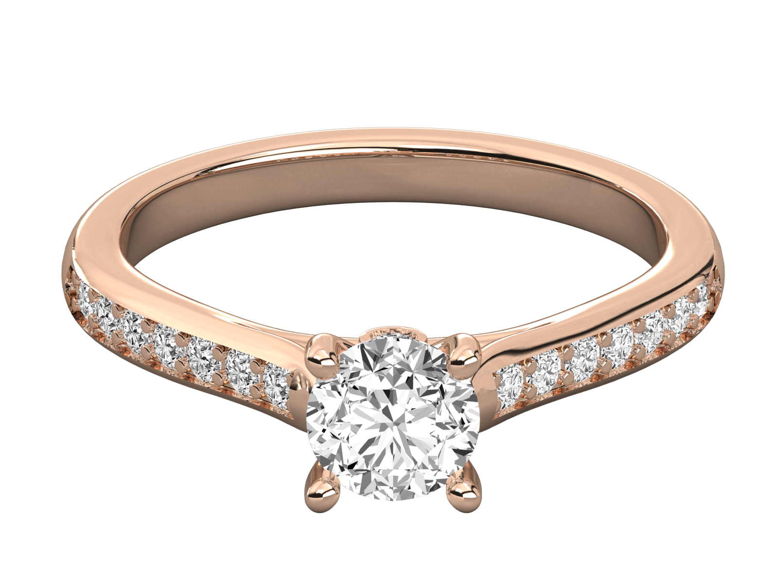 Round Cut Diamond Engagement Ring