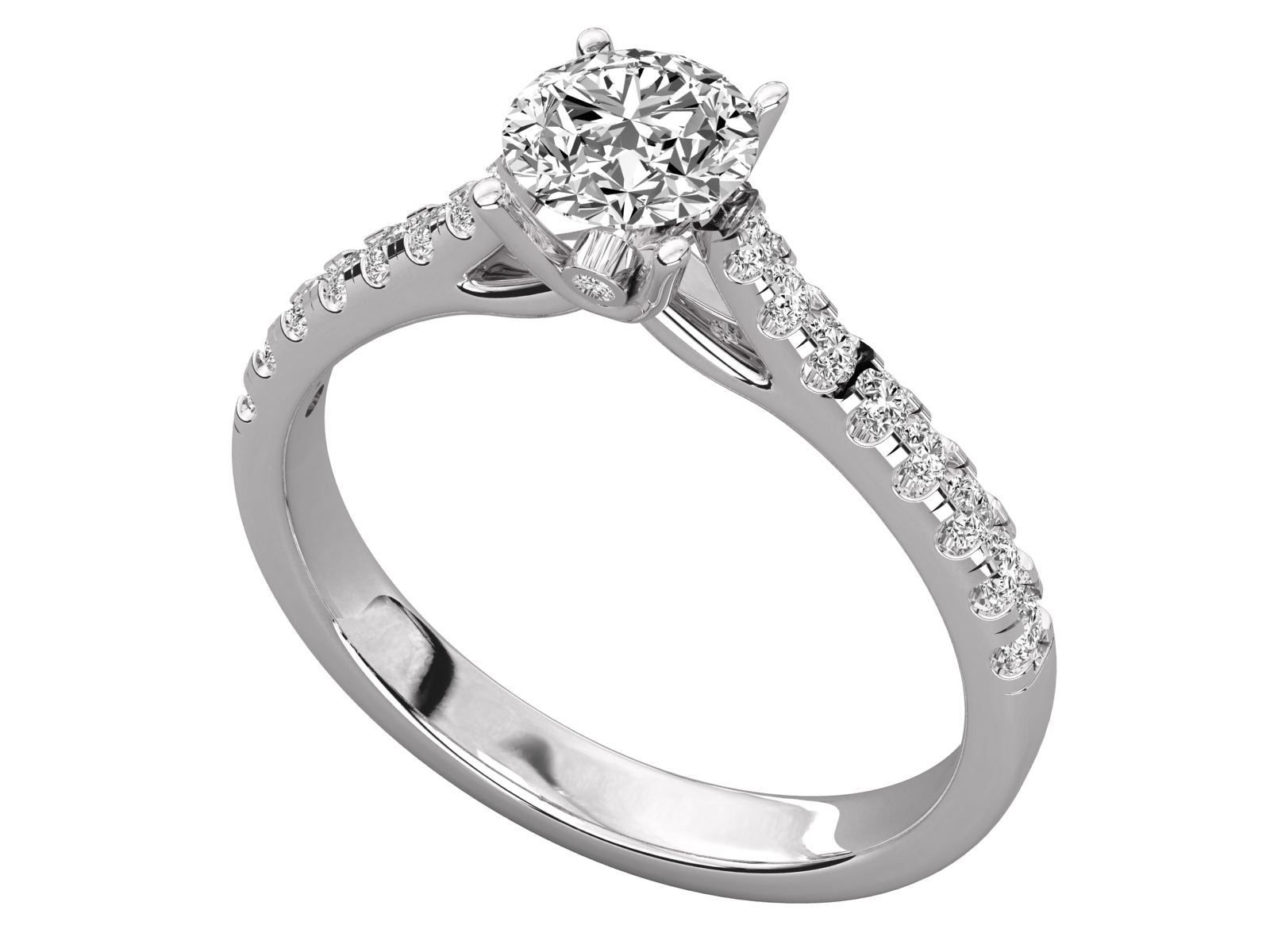 Round Cut Solitaire Engagement Ring