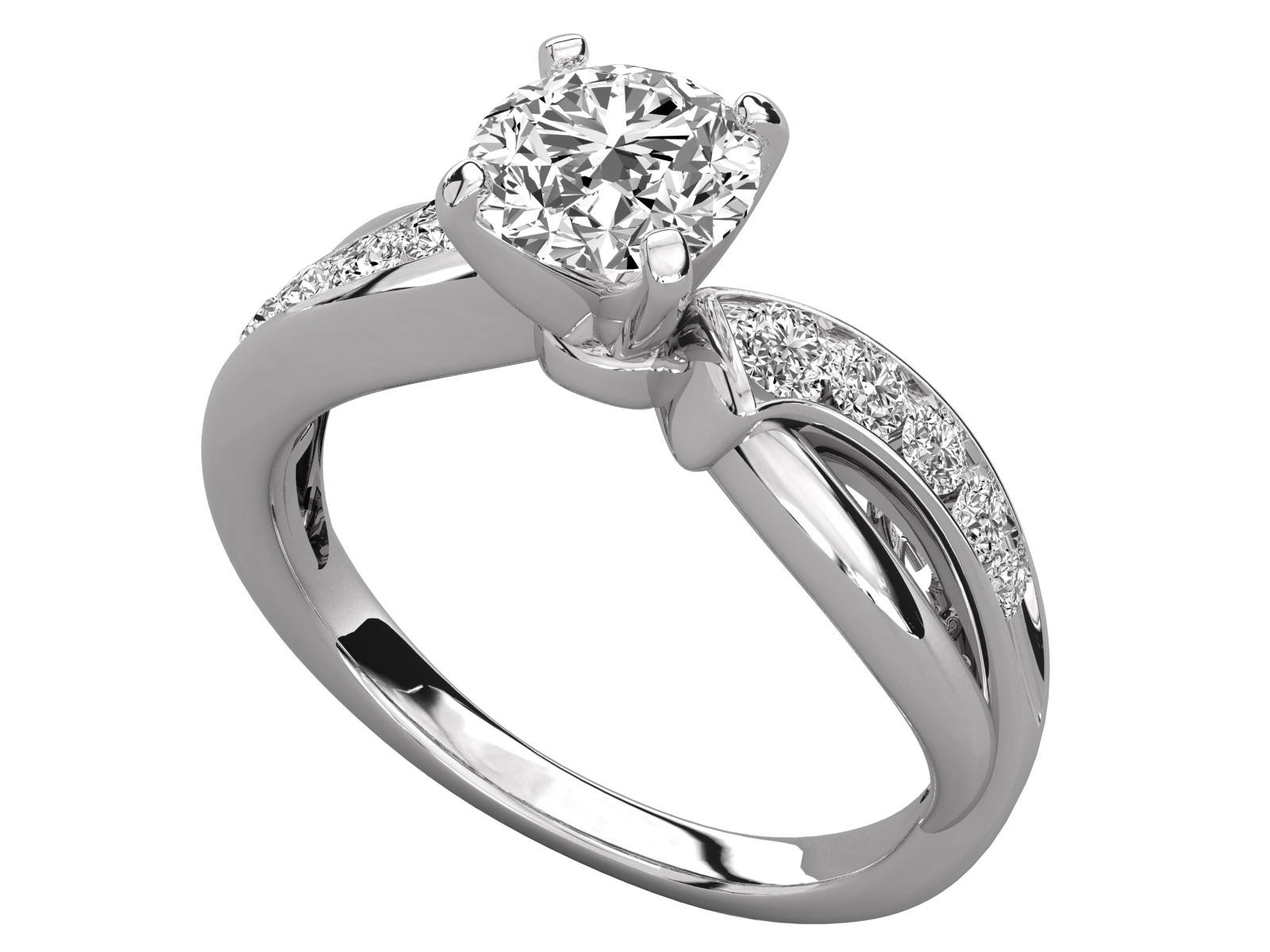 Round Cut Diamond Engagement Ring