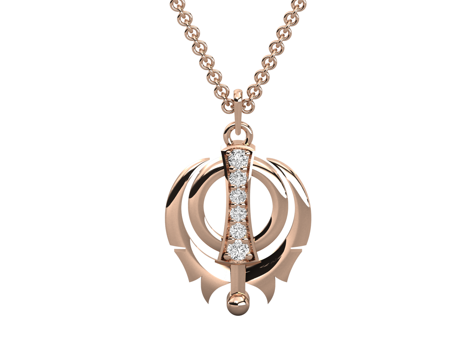 Khanda Diamond Pendant