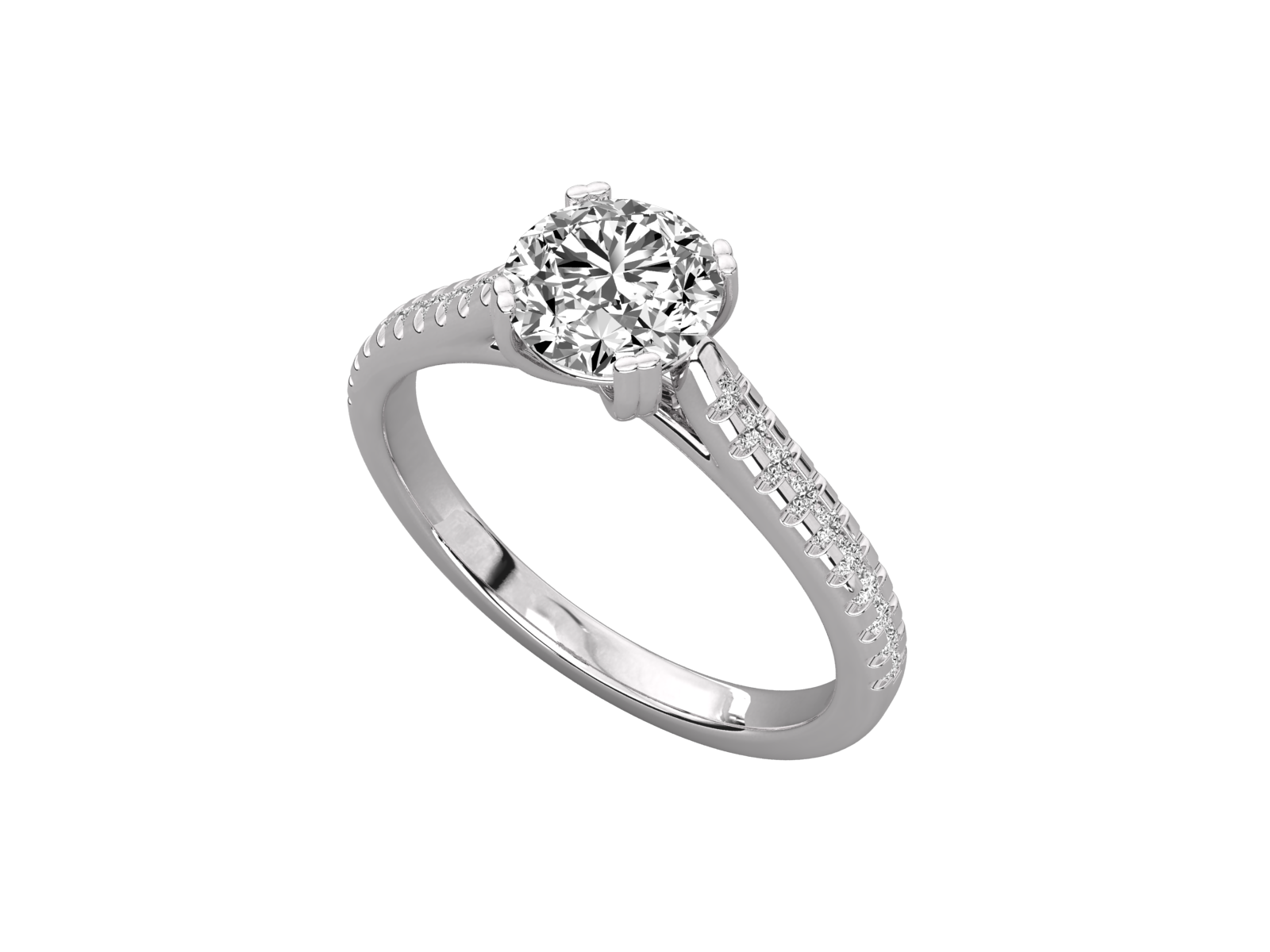 Oval Diamond Engagement Ring 