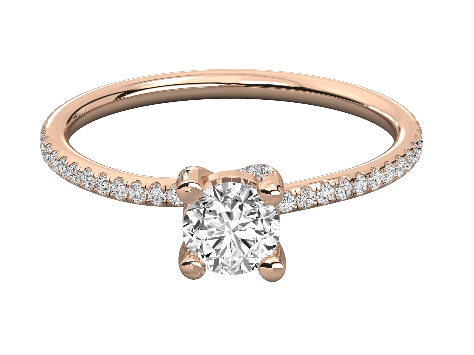 Round Cut Solitaire Engagement Ring