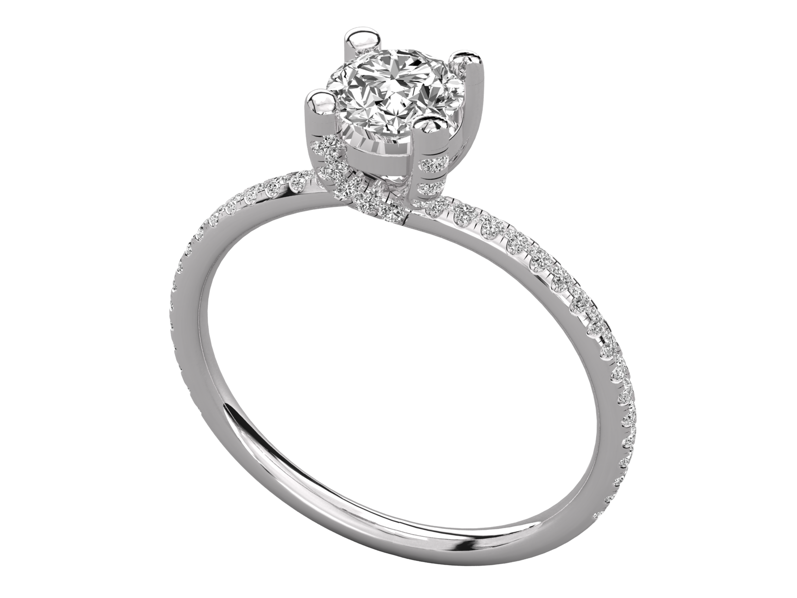 Round Cut Solitaire Engagement Ring