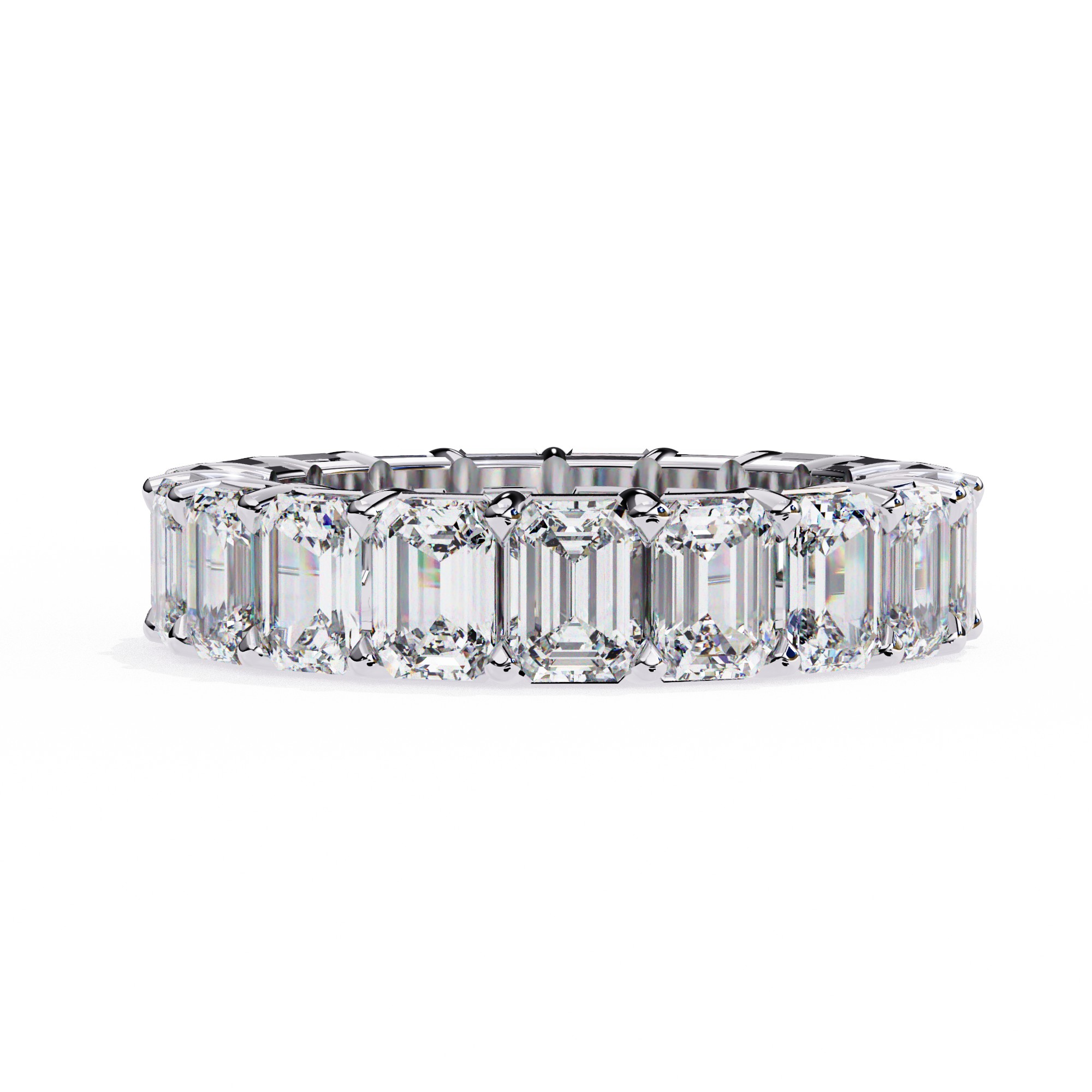 Emerald-Cut Diamond Eternity Band