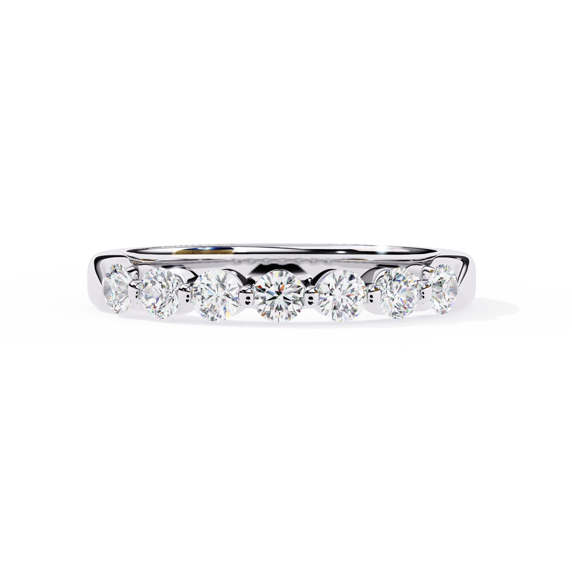 Classic Round Diamond Wedding Band