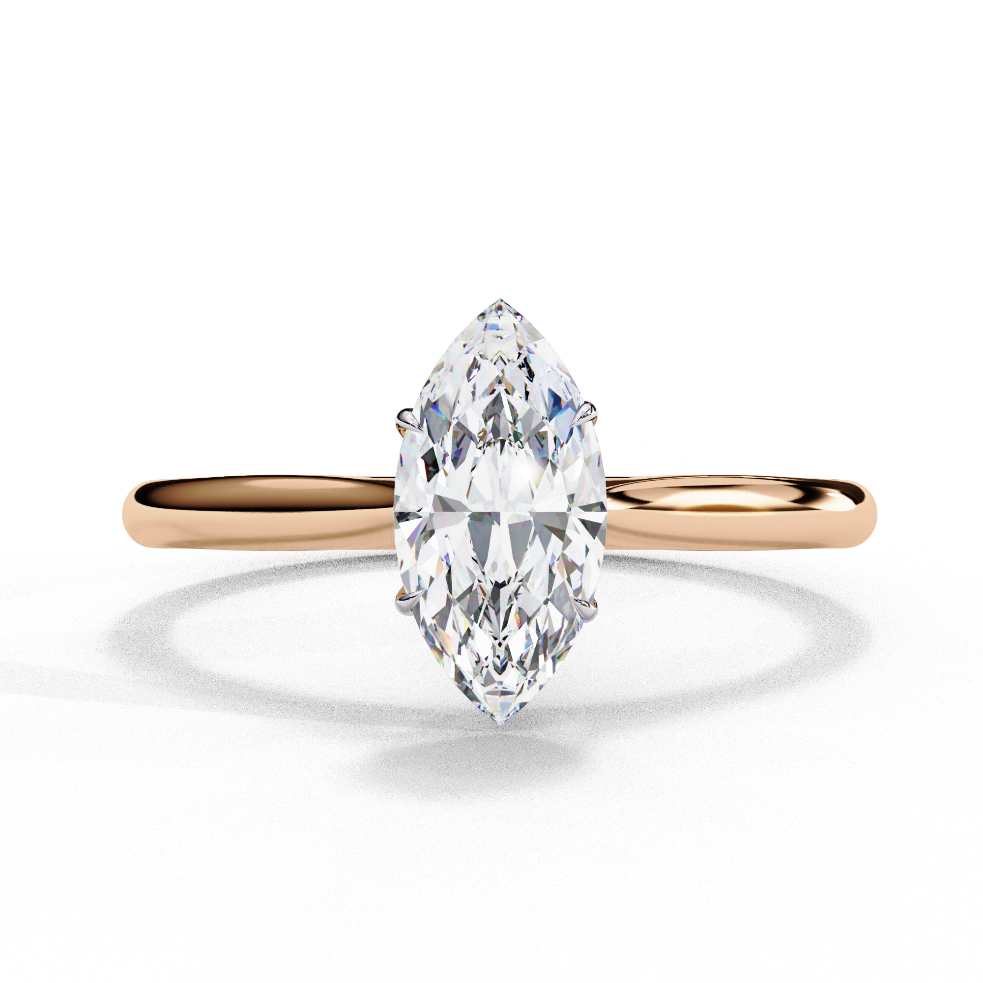 Marquise Diamond Solitaire Ring