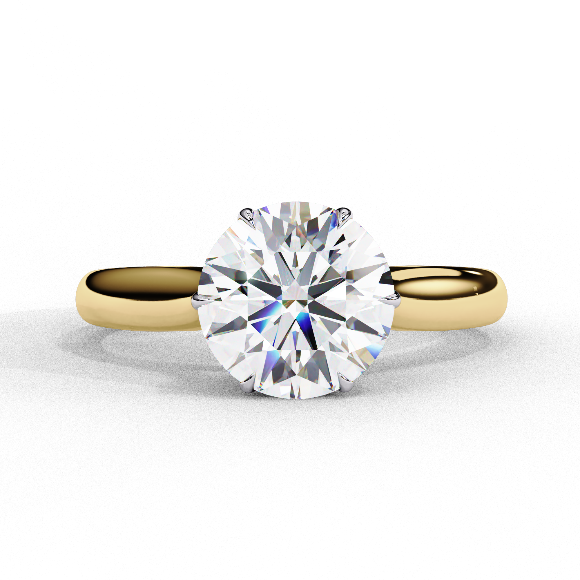 Classic Round Solitaire Engagement Ring