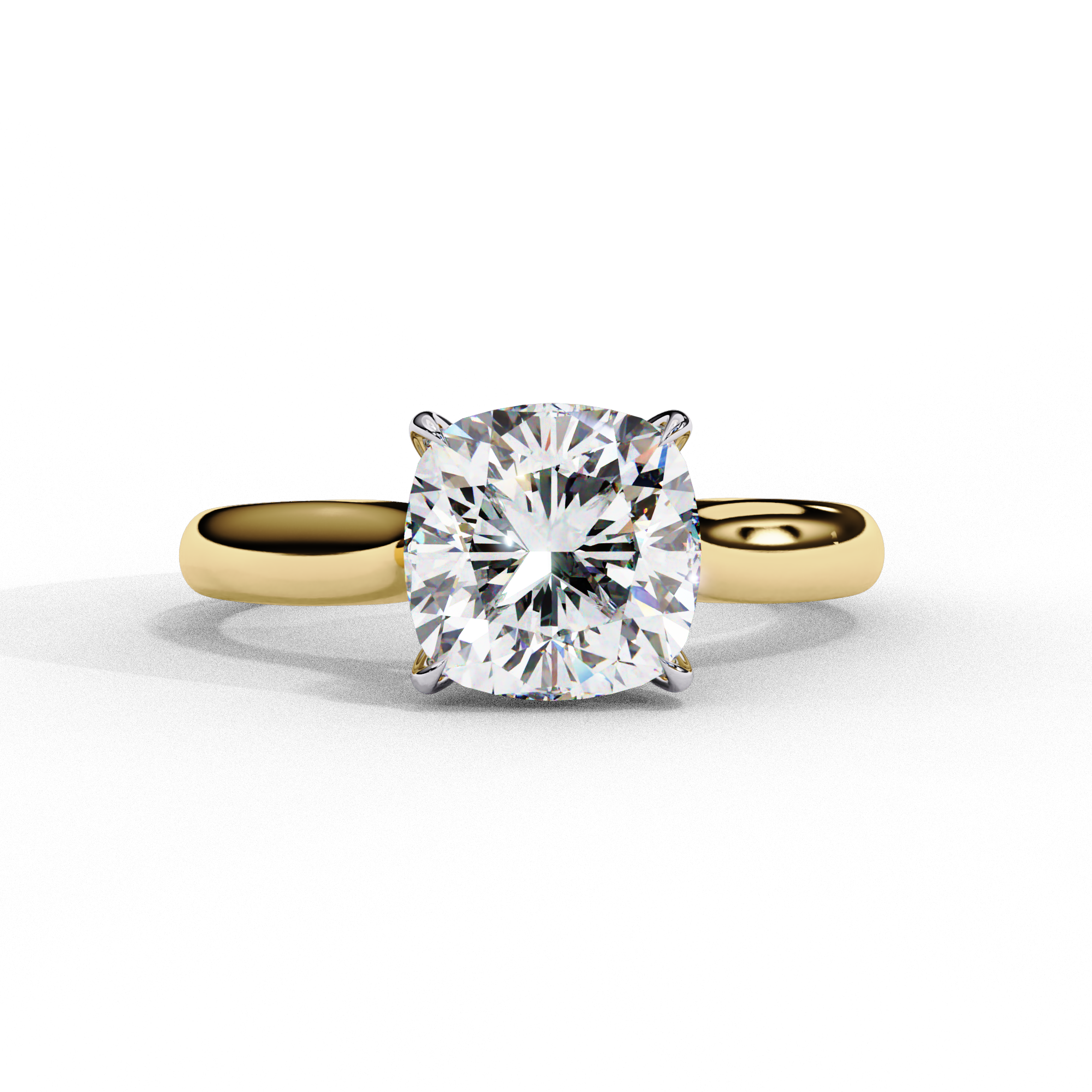 Cushion Cut Solitaire Engagement Ring