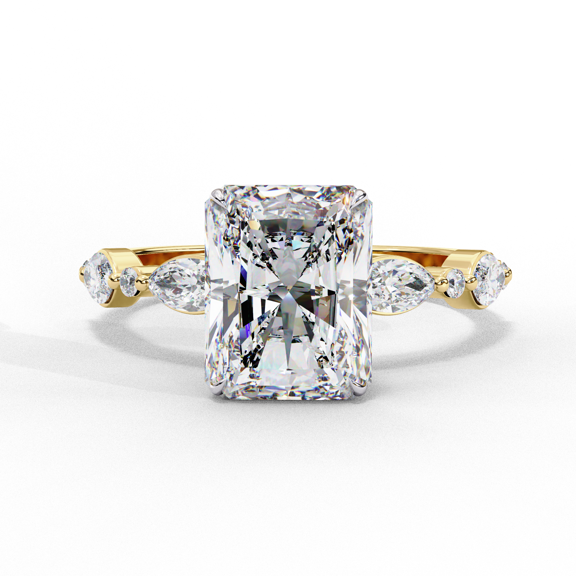 Radiant Cut Diamond Engagement Ring