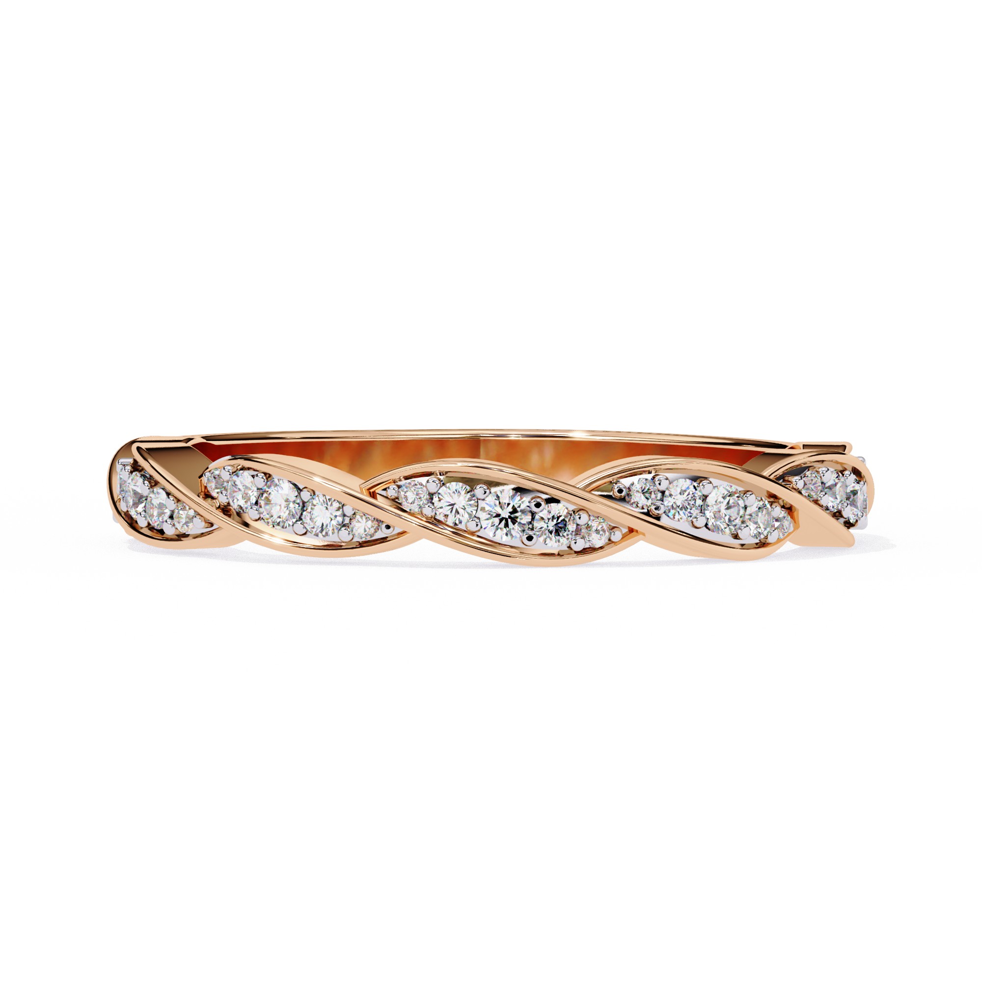 Twist Vine Pavé Diamond Band