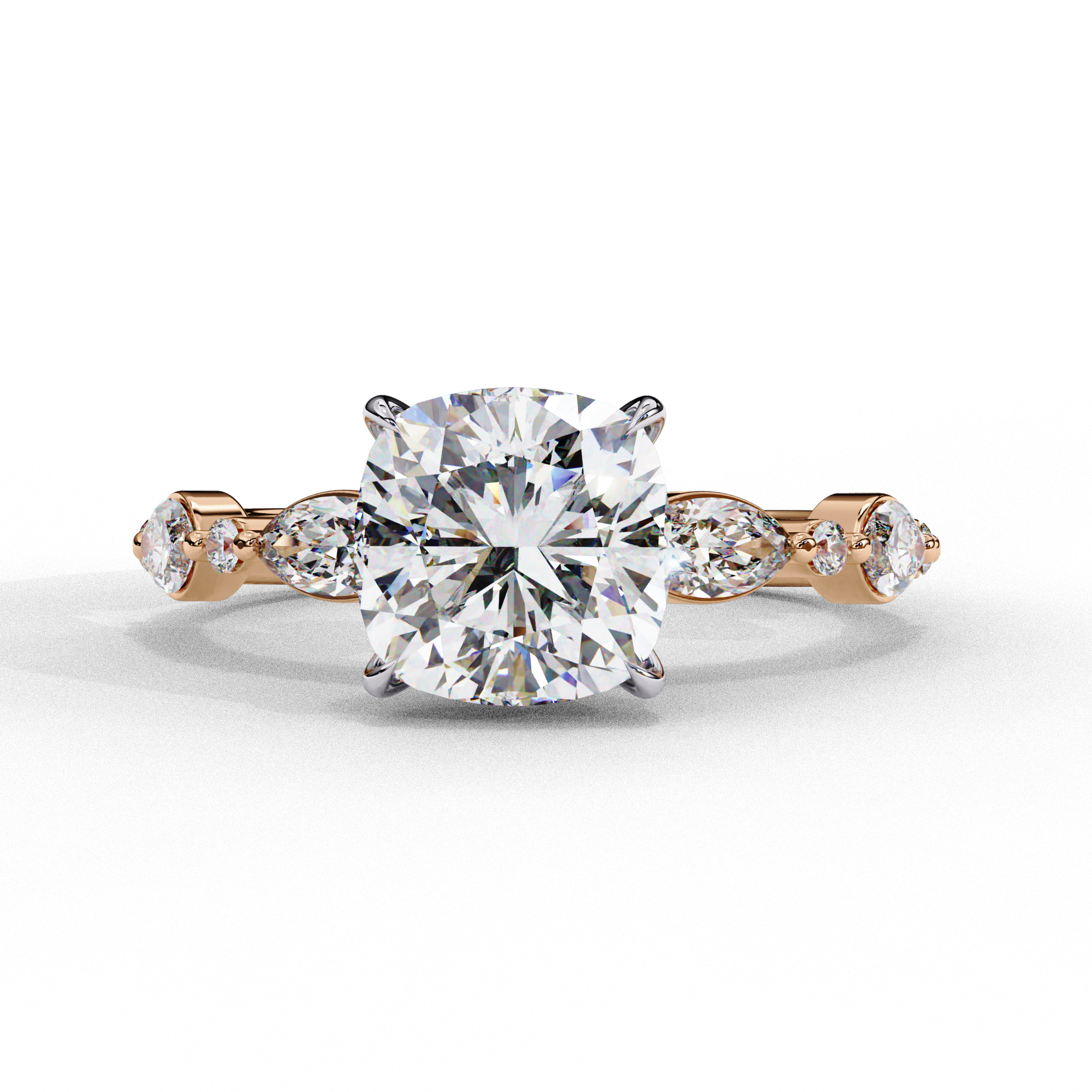 Cushion Cut Diamond Engagement Ring
