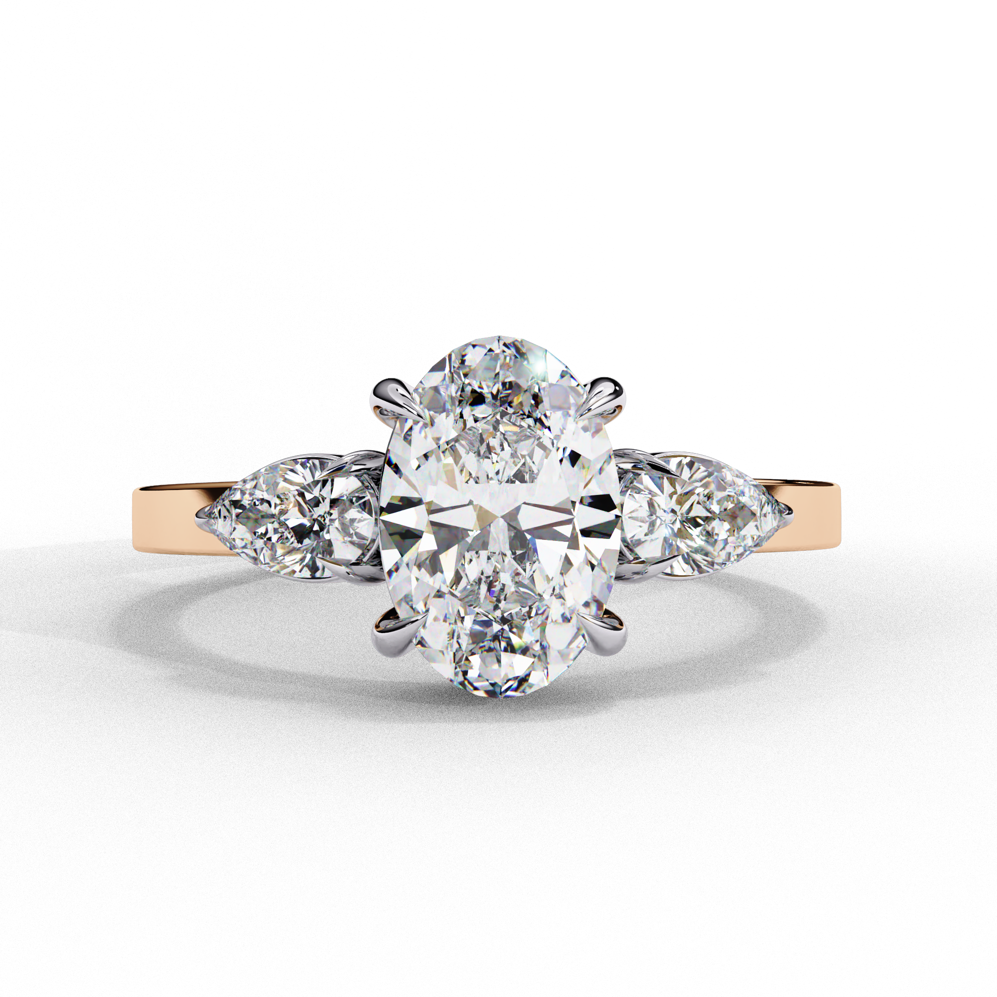 Three Stone Engagement Ring