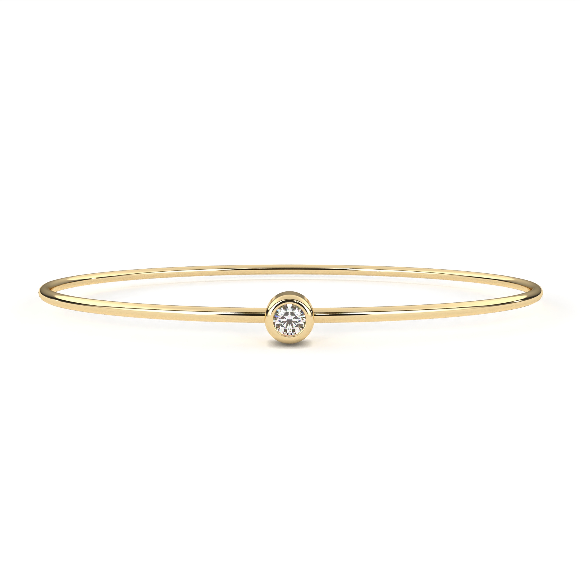 Solitaire Diamond Bangle